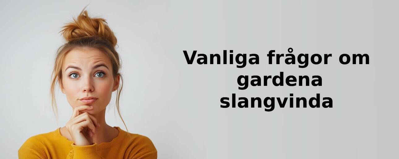 Vanliga frågor om gardena slangvinda