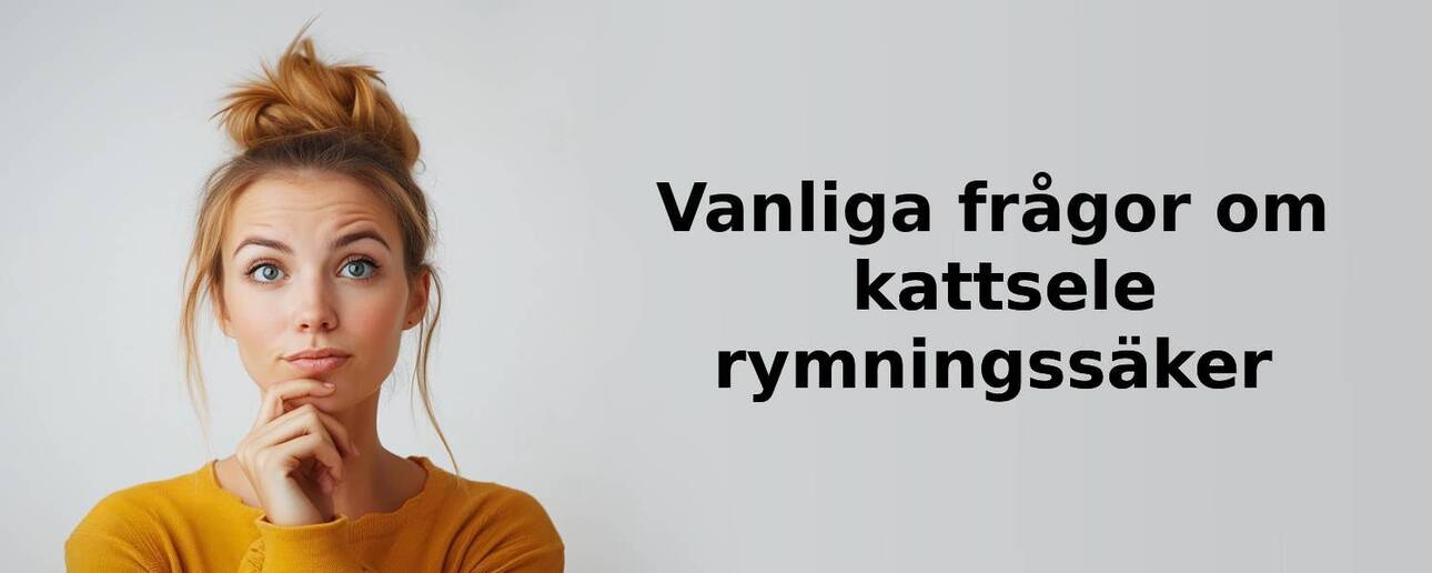 Vanliga frågor om kattsele rymningssäker