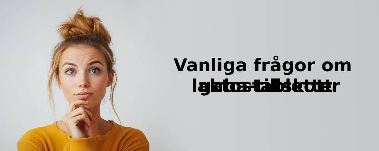 Vanliga frågor om laktostabletter
