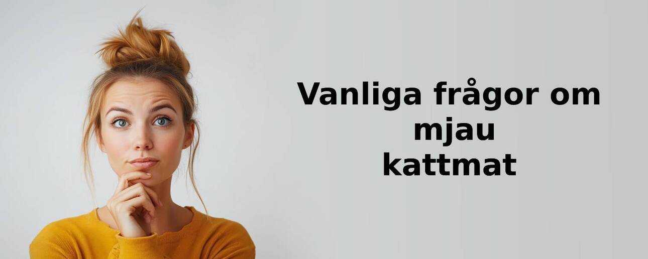 Vanliga frågor om mjau kattmat