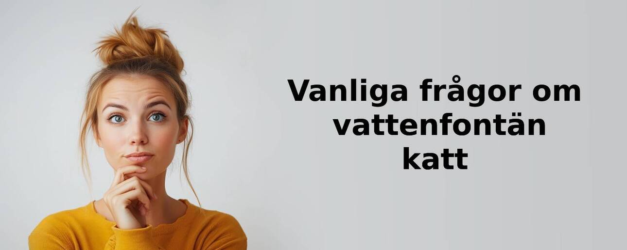 Vanliga frågor om vattenfontän katt