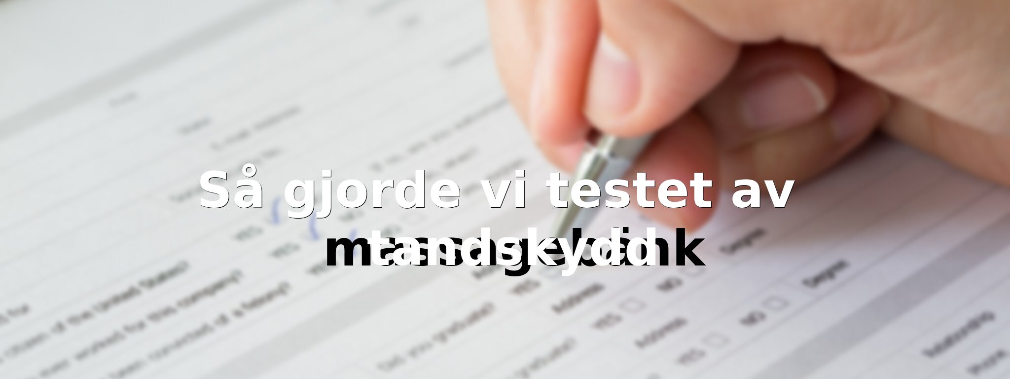 Om vårt test av daa