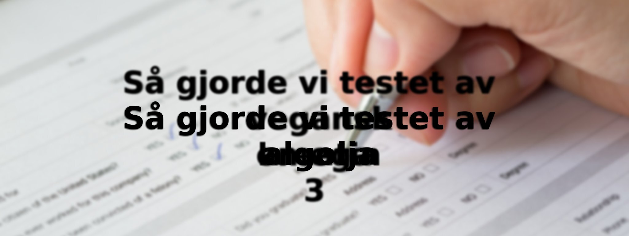 Om vårt test av kreatin