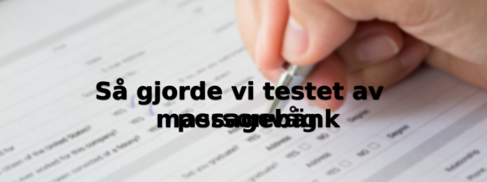 Om vårt test av personvåg