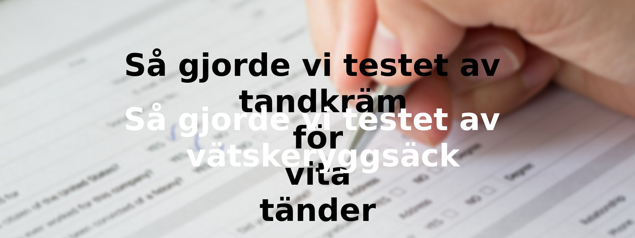 Om vårt test av vätskeryggsäck