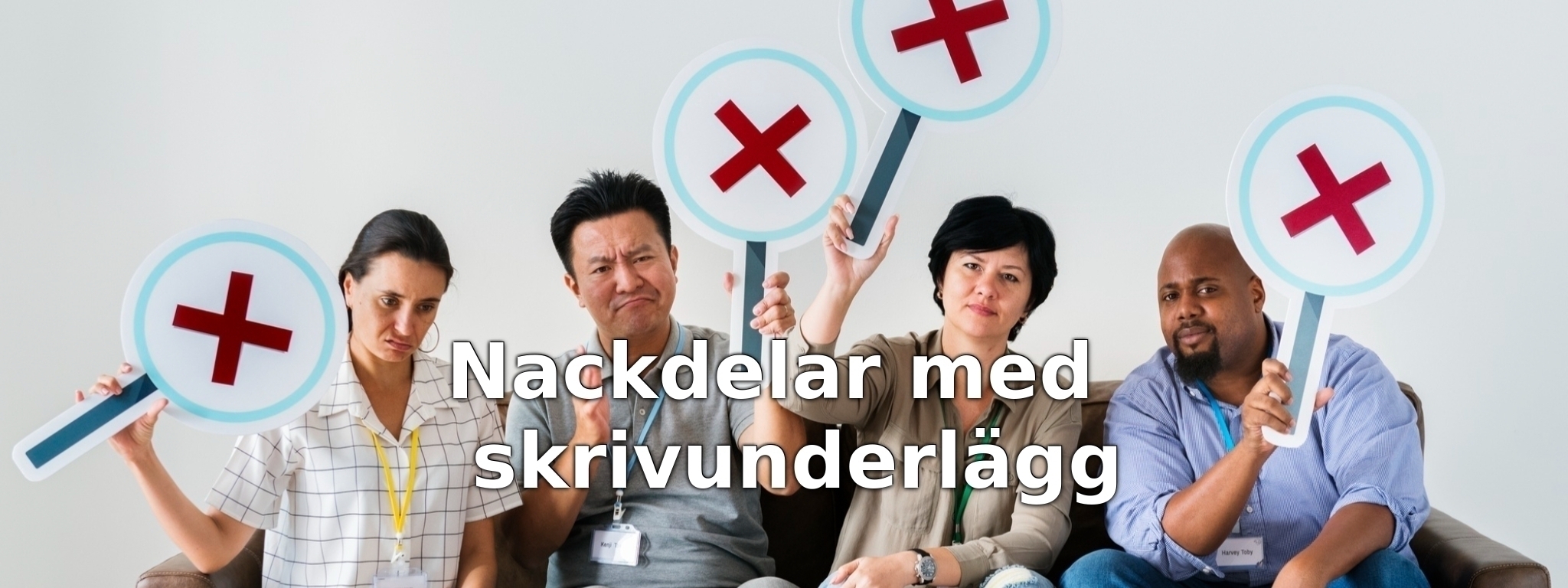 Nackdelar med skrivunderlägg