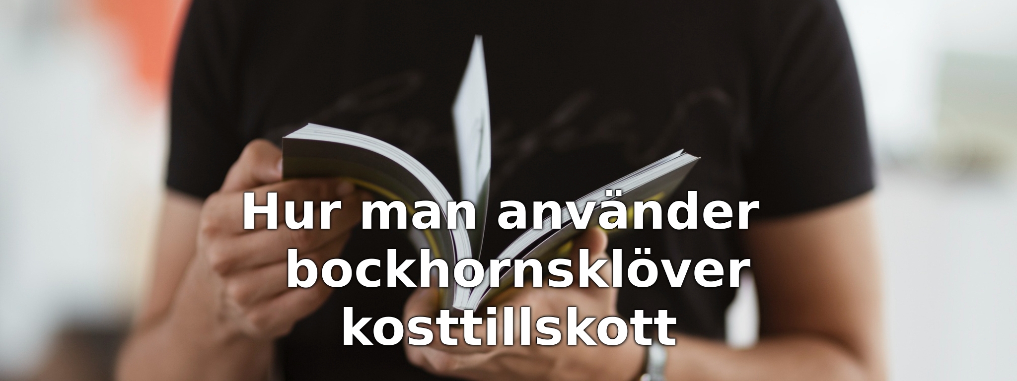 Hur man använder bockhornsklöver kosttillskott