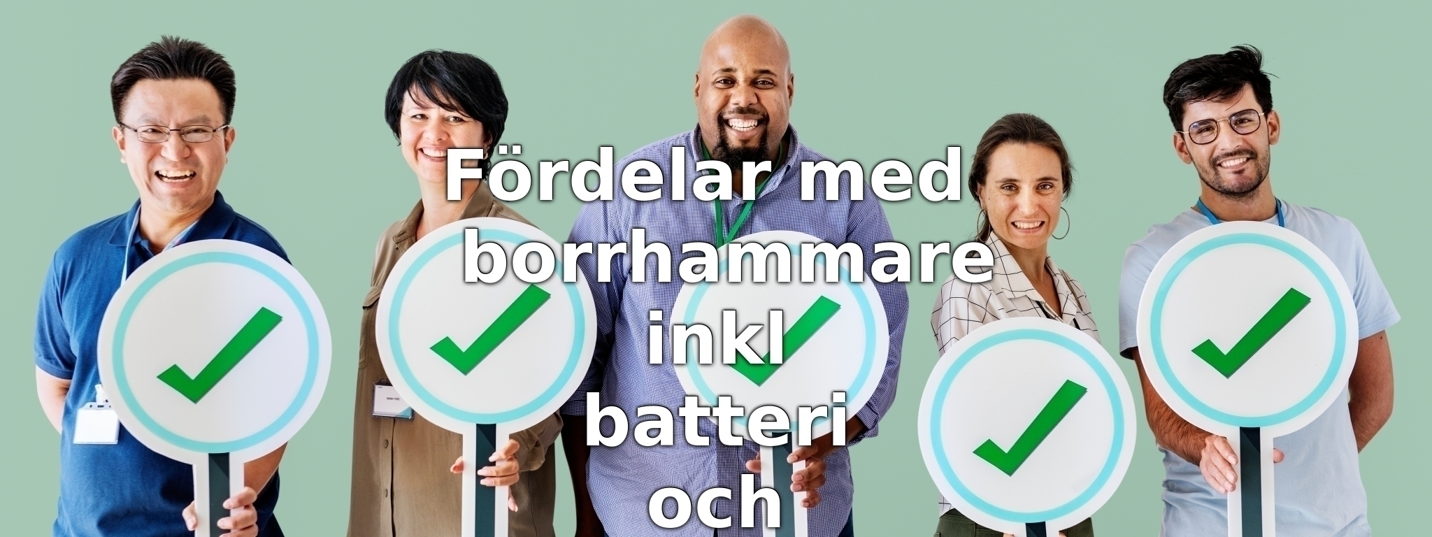 Fördelar med borrhammare inkl batteri och laddare