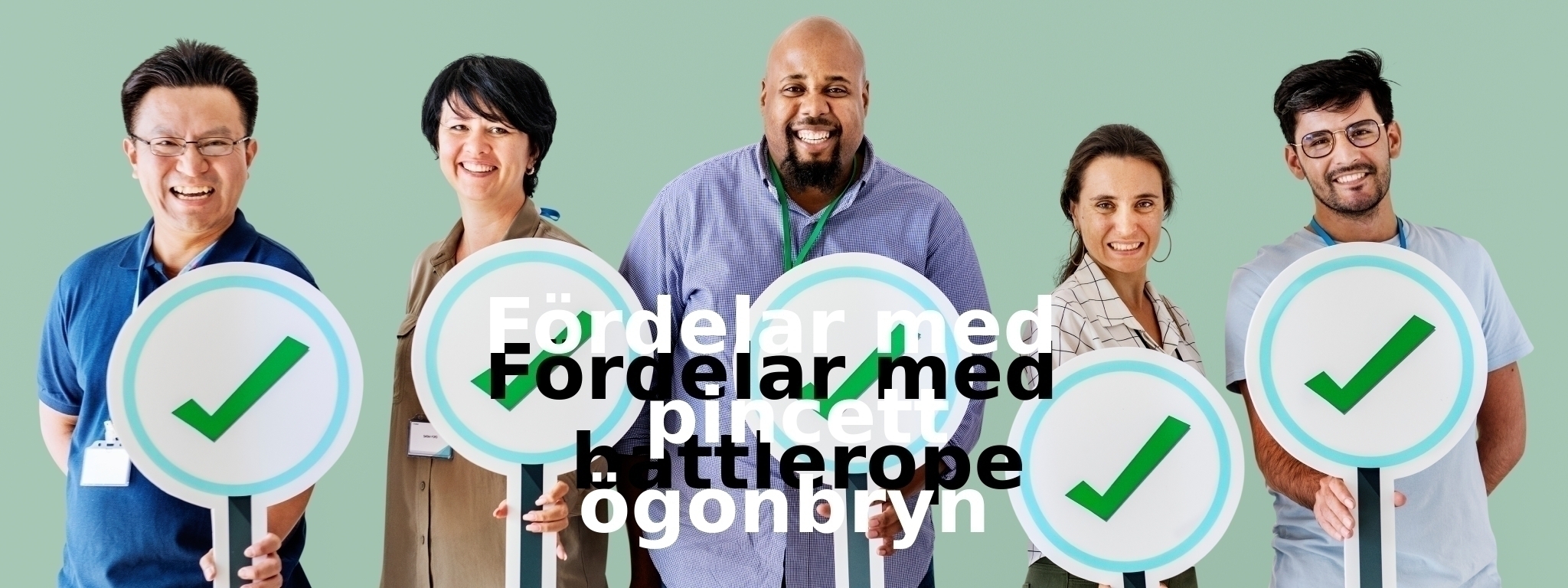 Fördelar med pincett ögonbryn