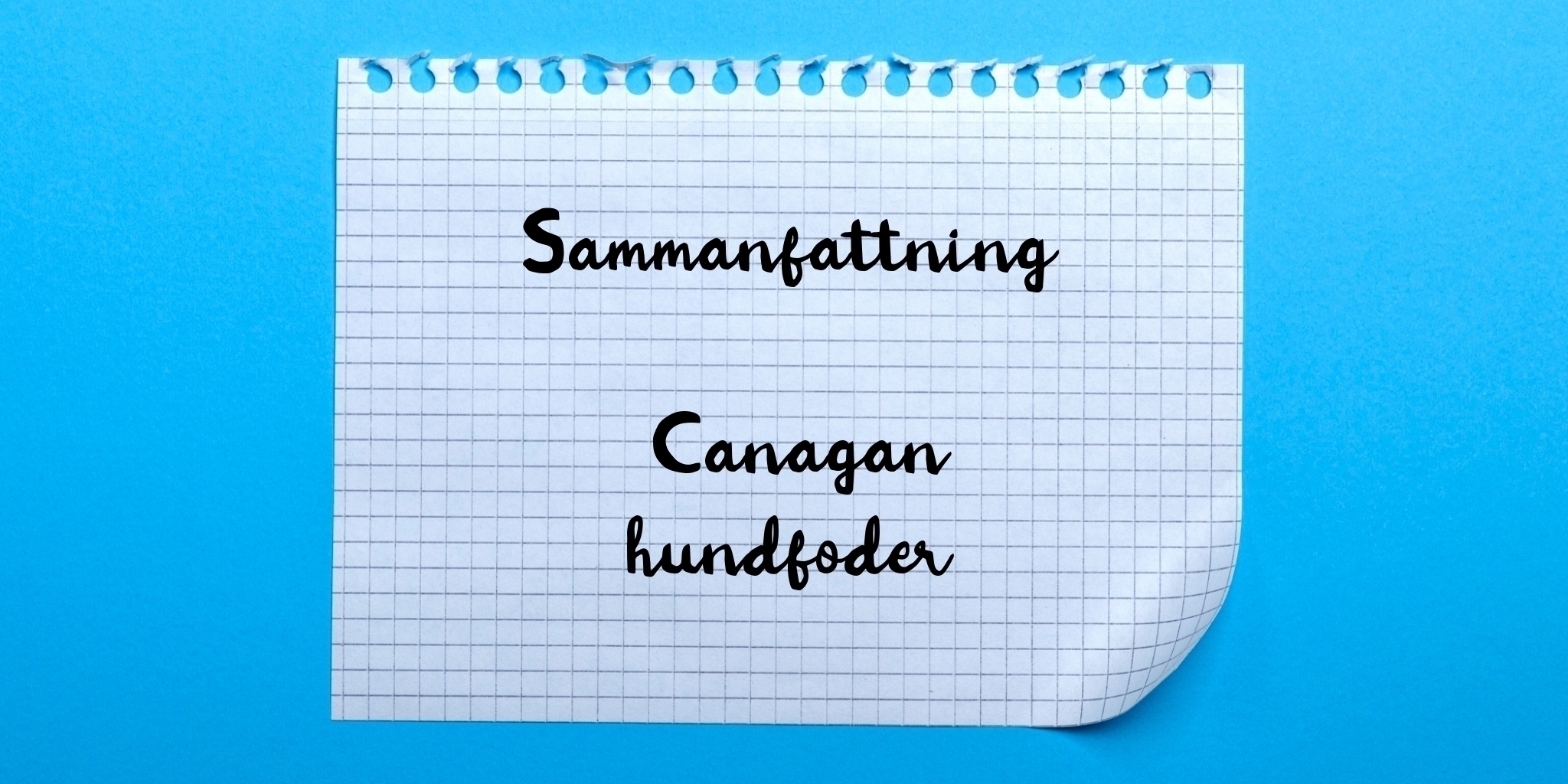 Sammanfattning av canagan hundfoder