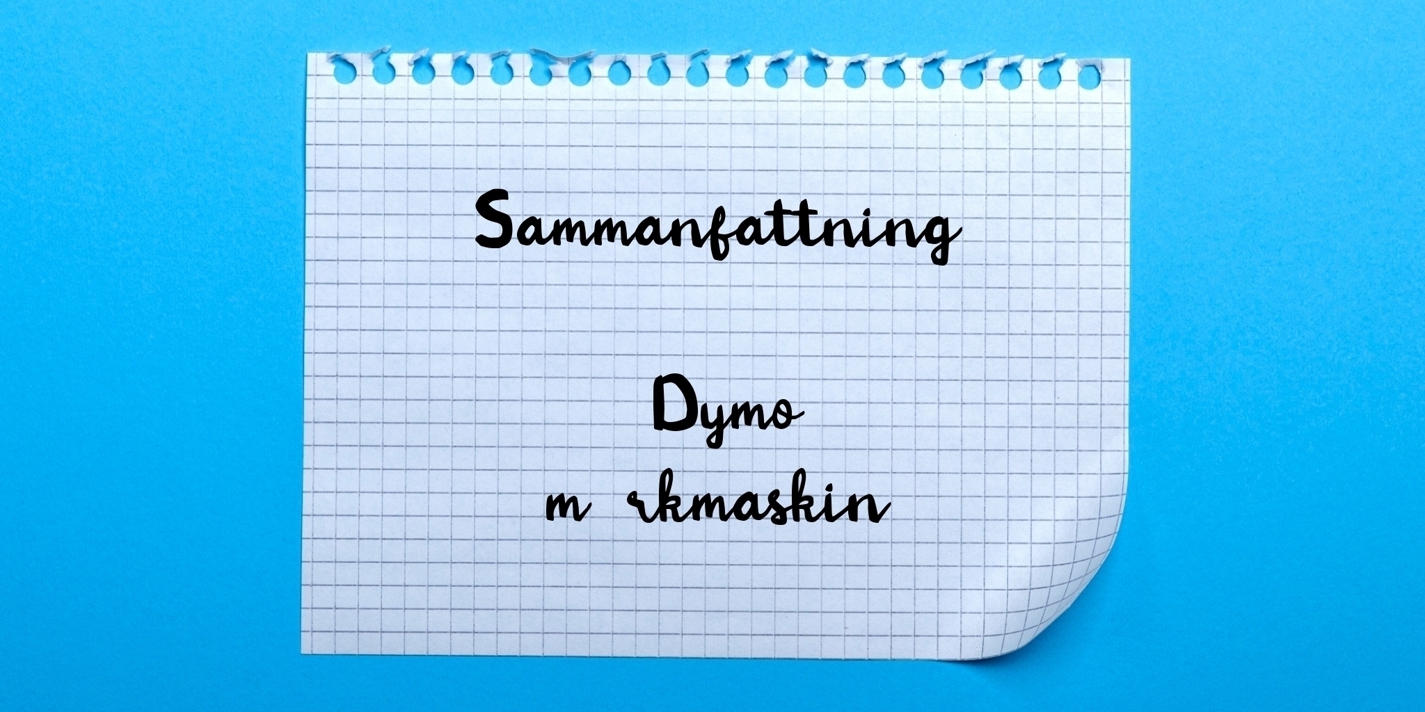Sammanfattning av dymo märkmaskin