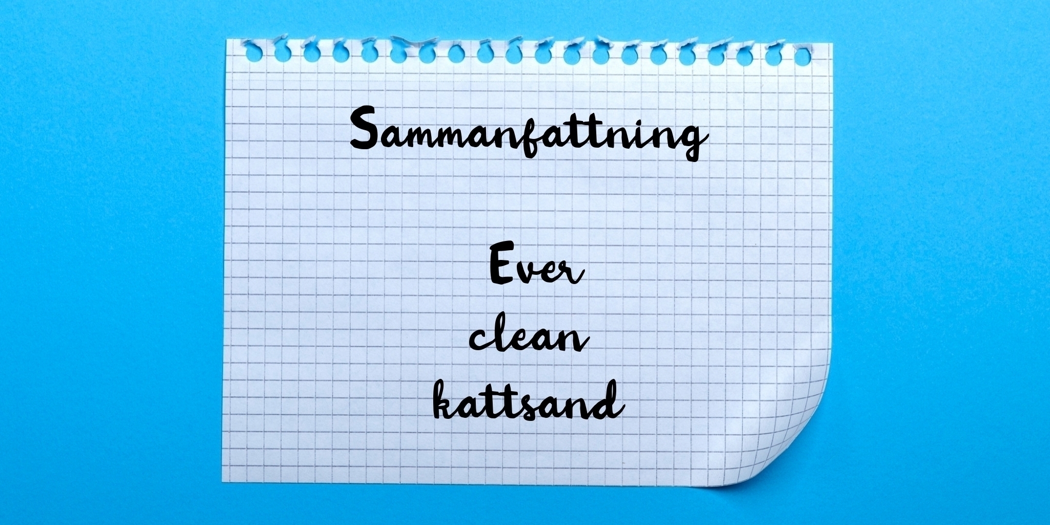 Sammanfattning av ever clean kattsand