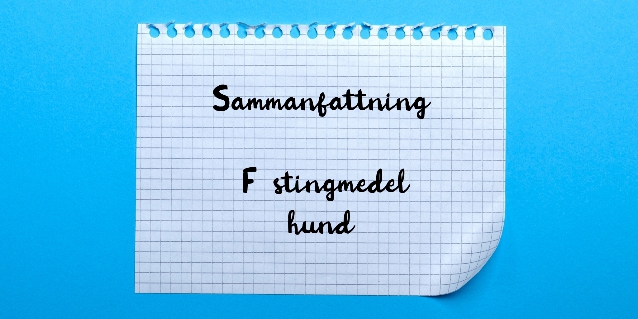 Sammanfattning av fästingmedel hund