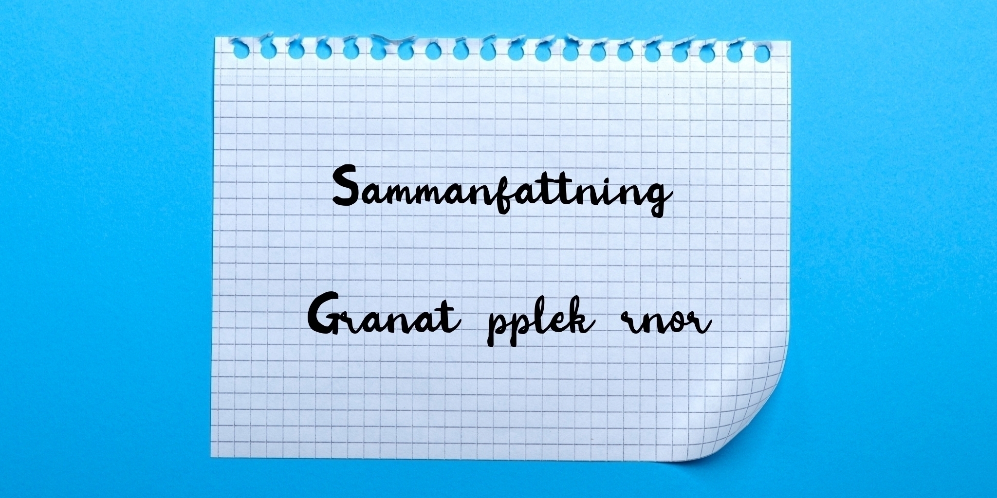 Sammanfattning av granatäpplekärnor