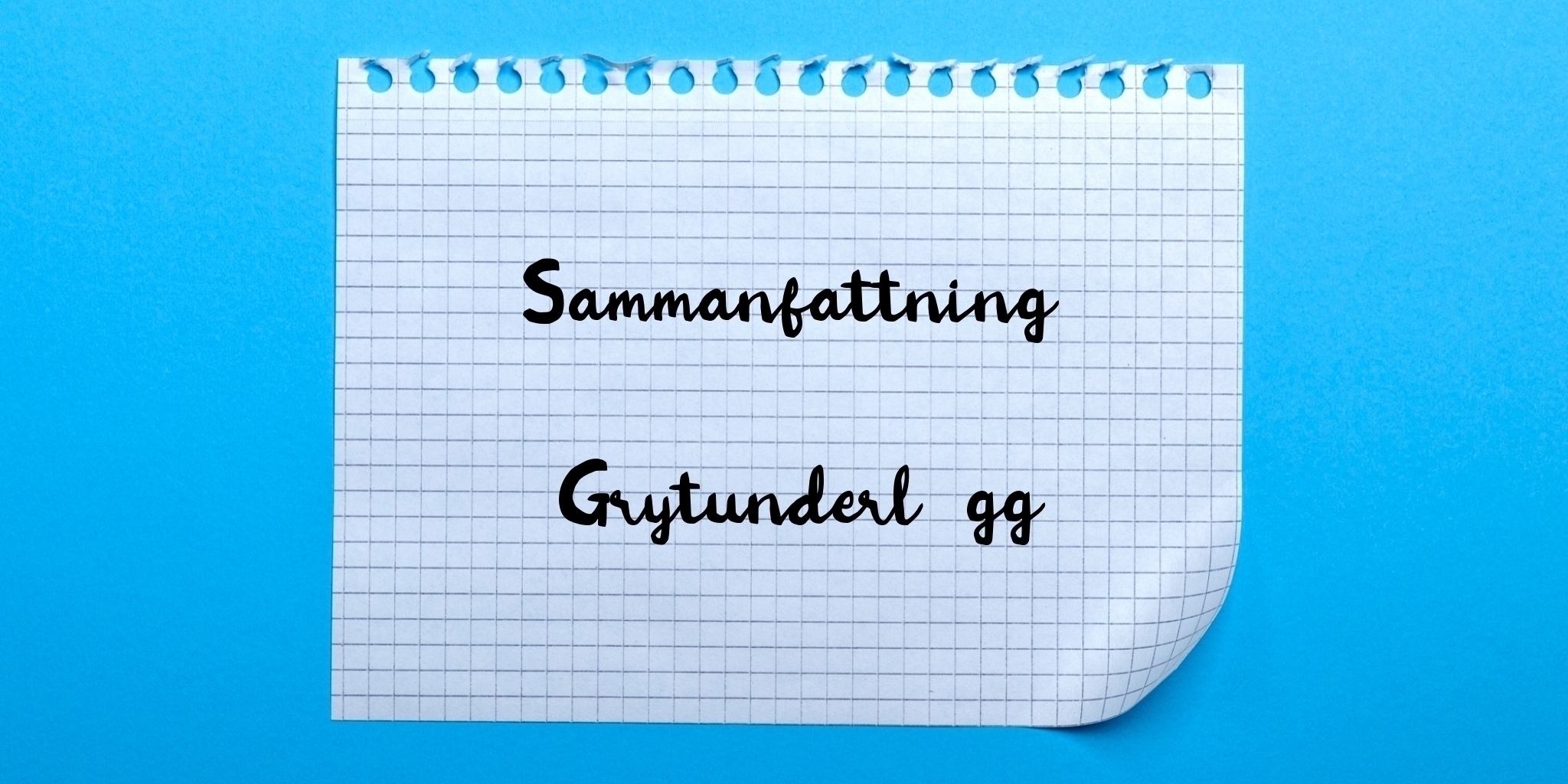 Sammanfattning av grytunderlägg