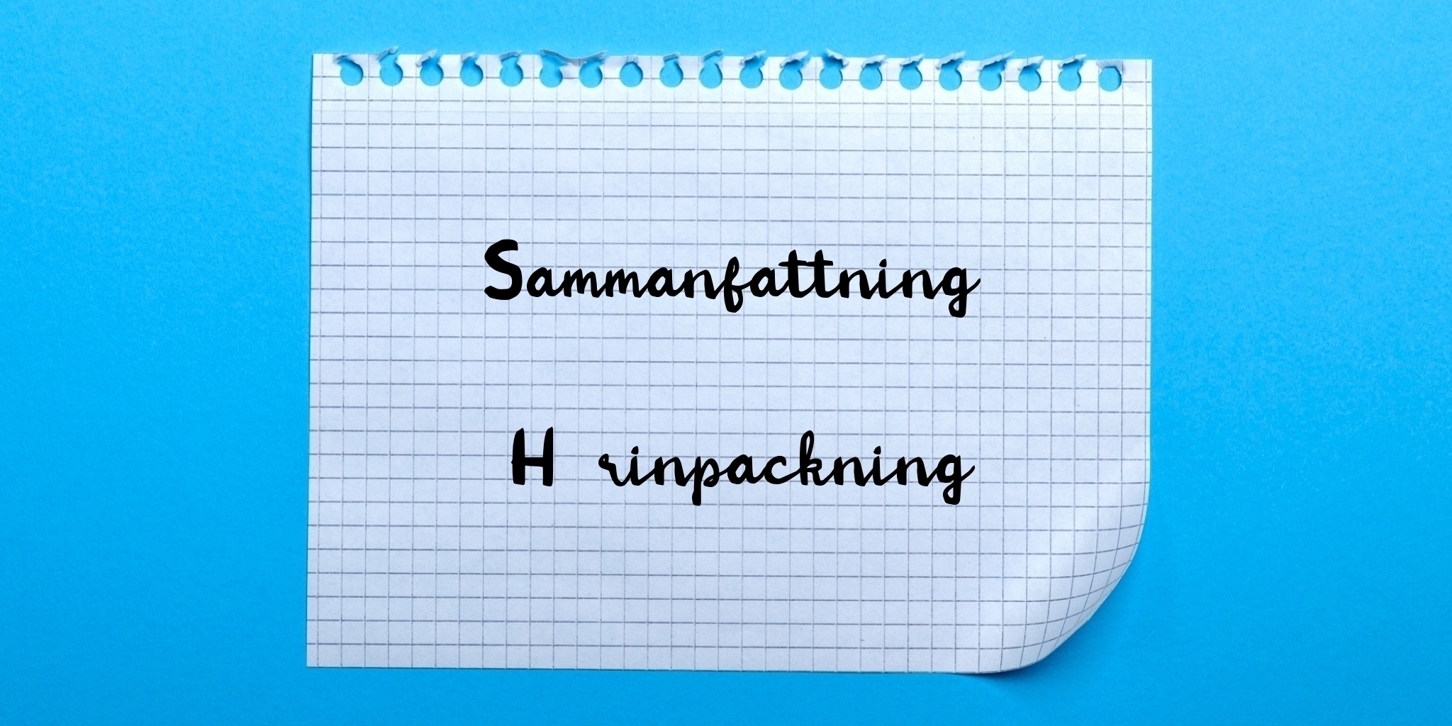 Sammanfattning av hårinpackning