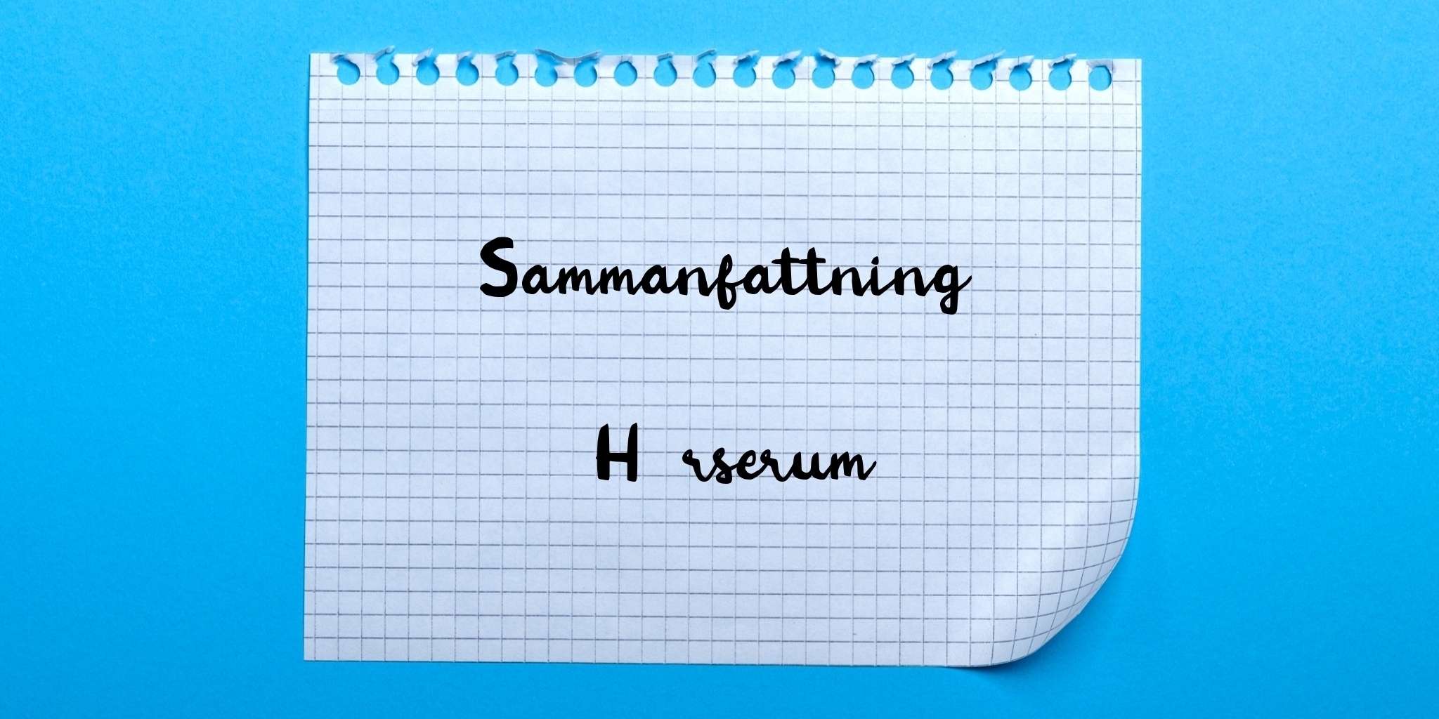 Sammanfattning av hårserum