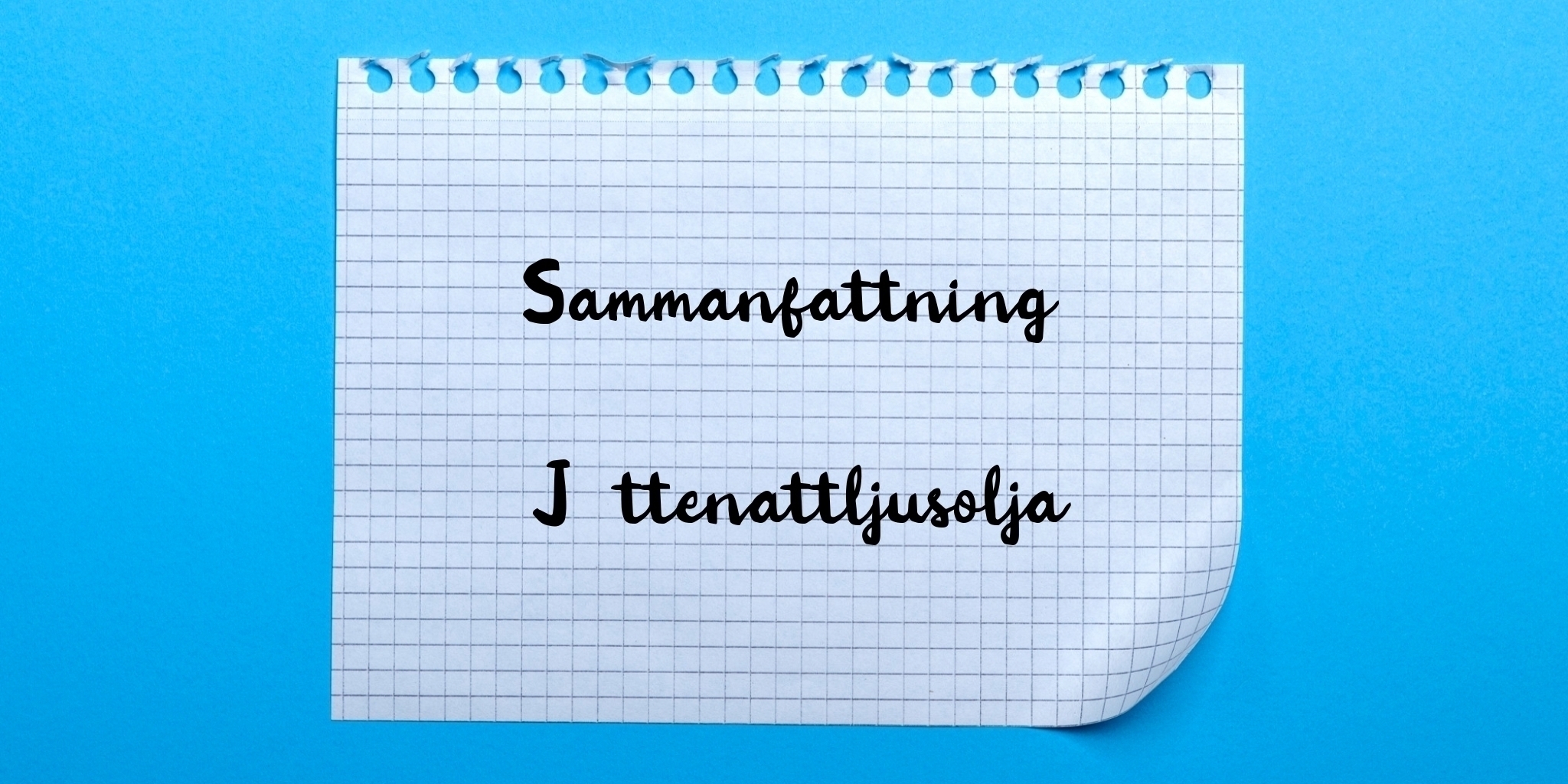 Sammanfattning av jättenattljusolja