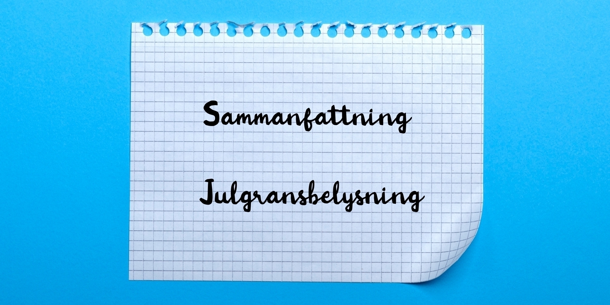 Sammanfattning av julgransbelysning