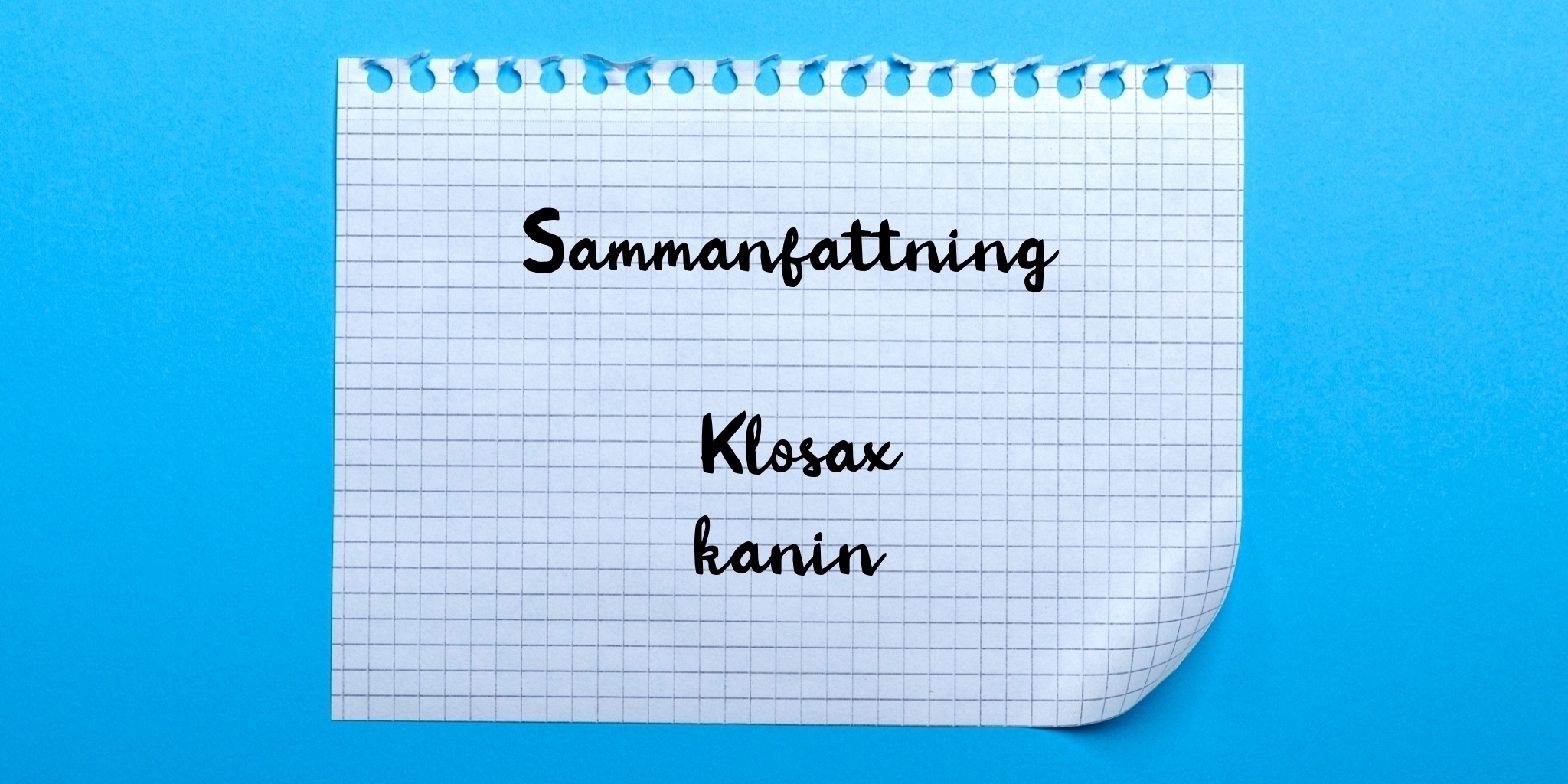Sammanfattning av klosax kanin
