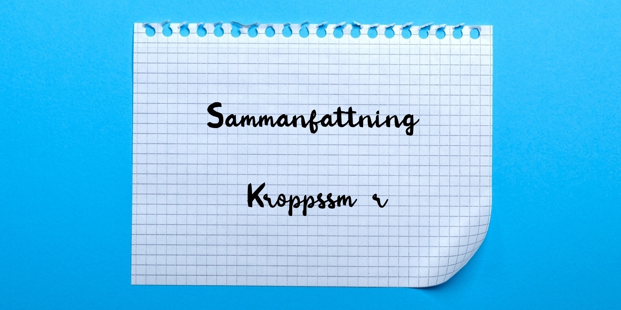 Sammanfattning av kroppssmör