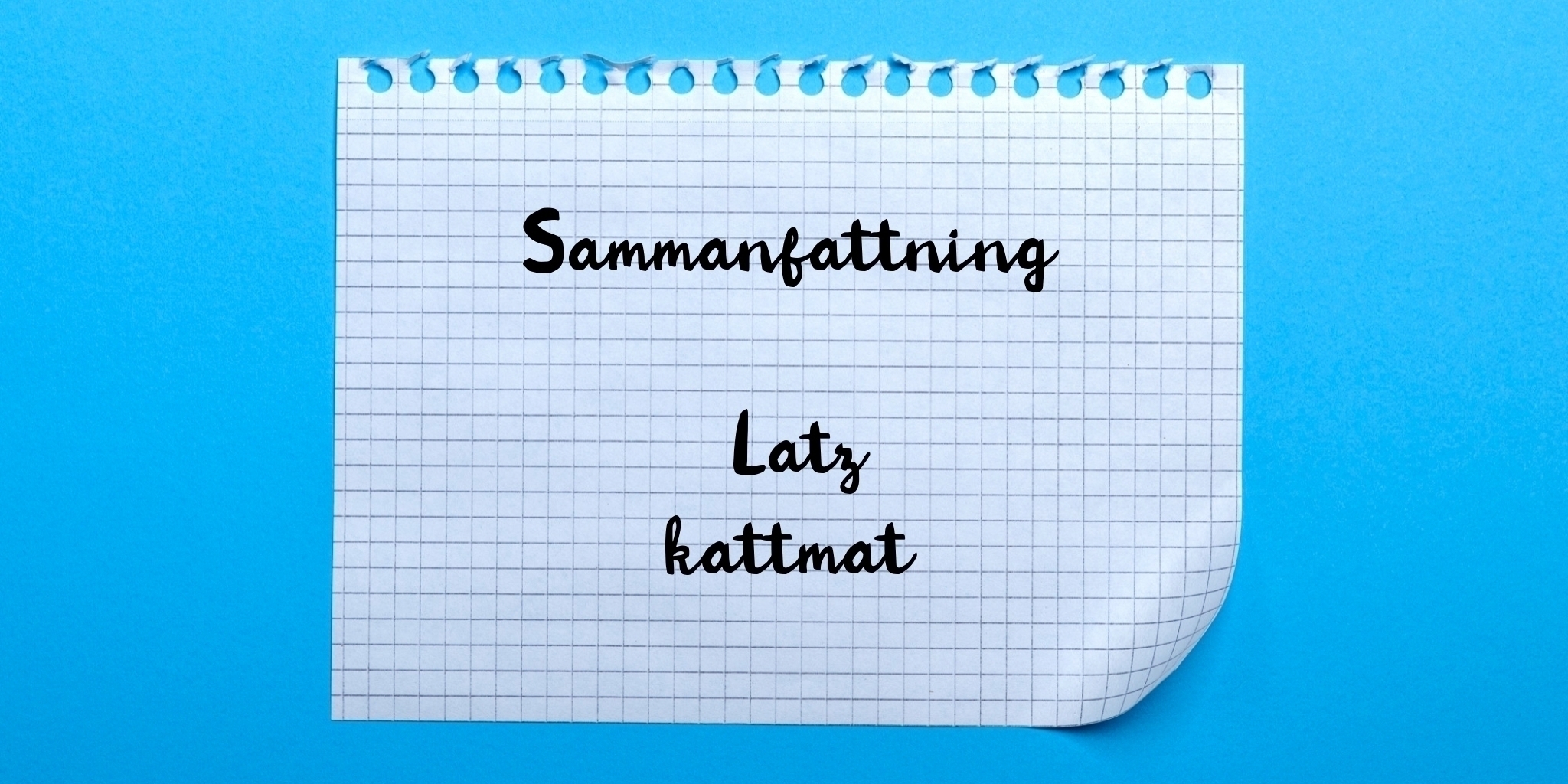 Sammanfattning av latz kattmat