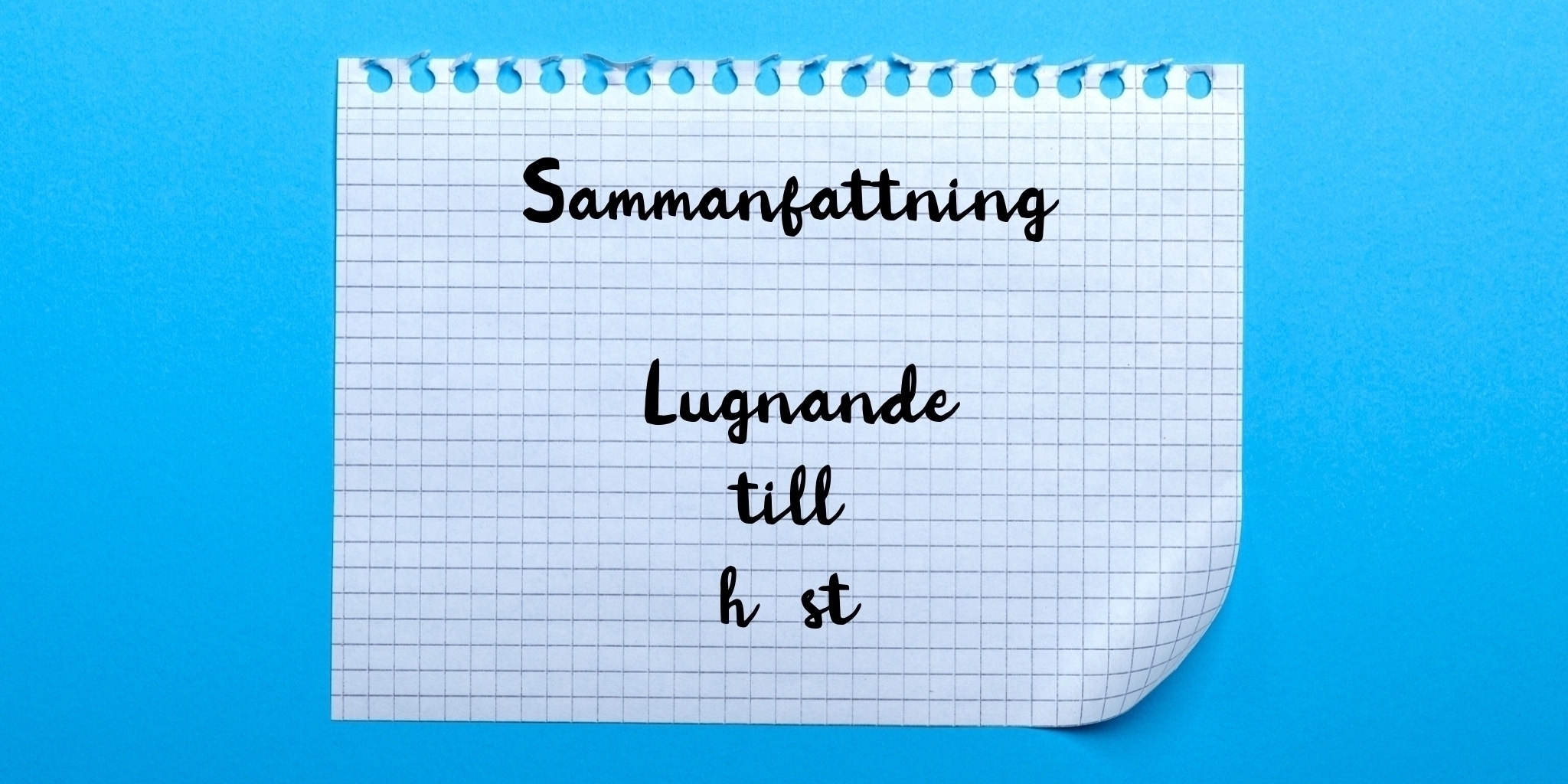 Sammanfattning av lugnande till häst