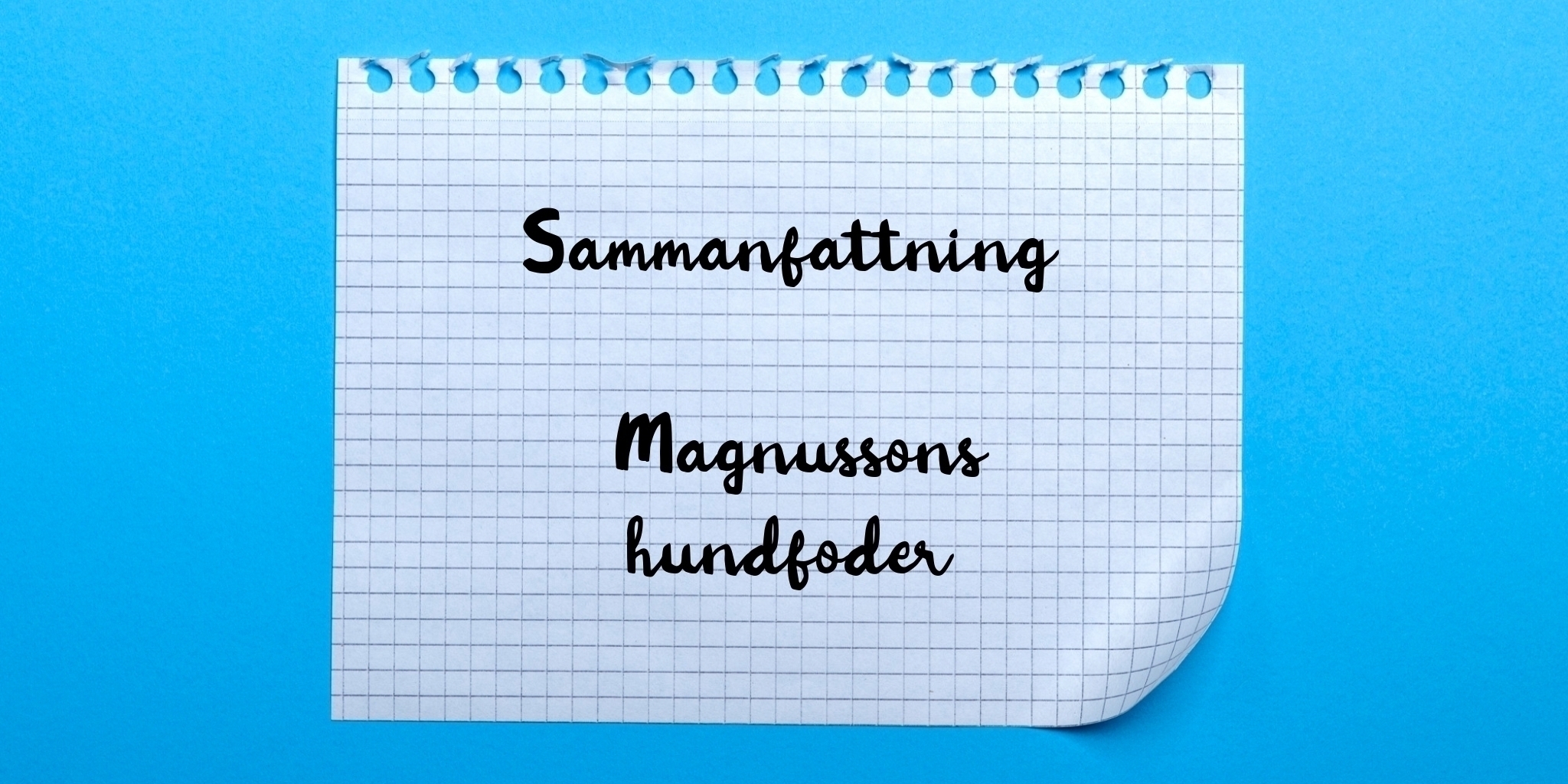 Sammanfattning av magnussons hundfoder