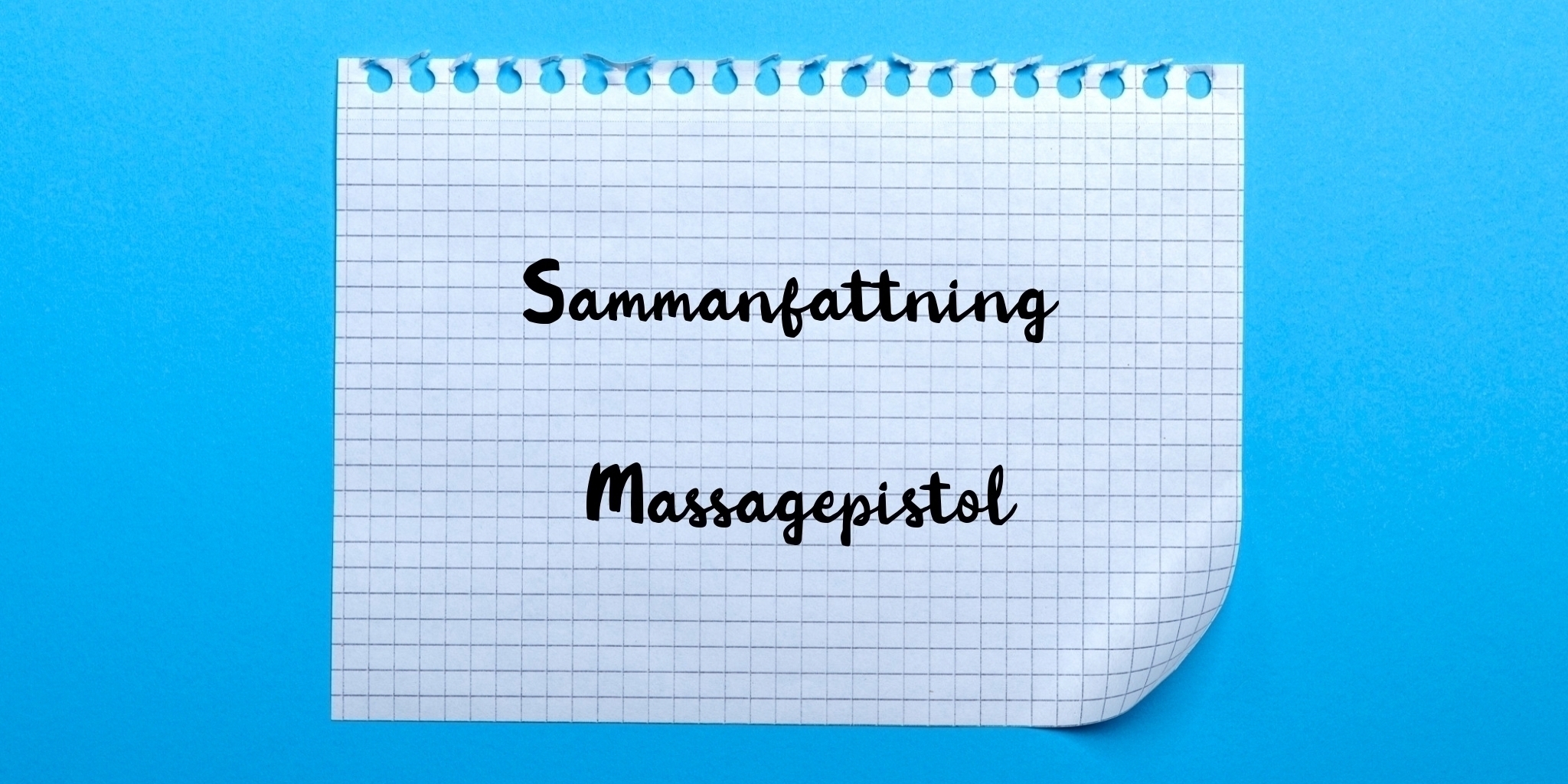 Sammanfattning av massagepistol