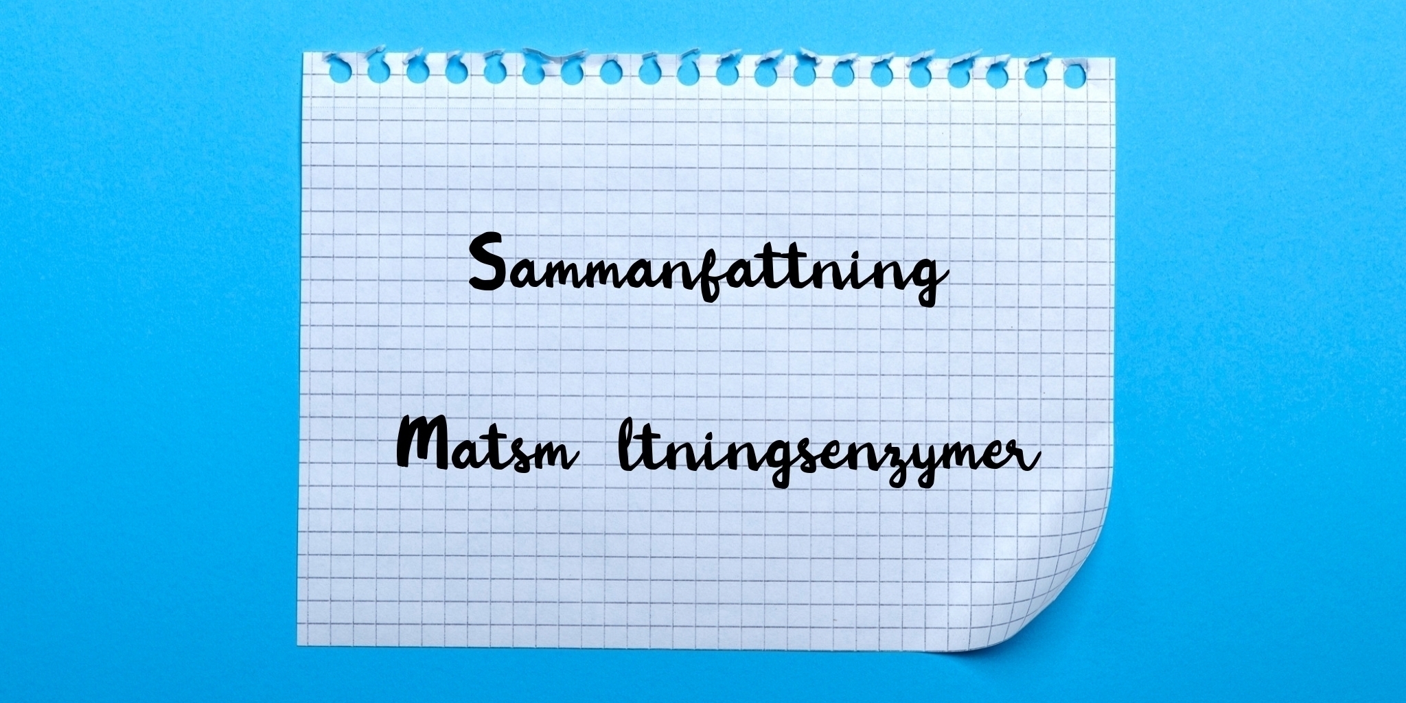 Sammanfattning av matsmältningsenzymer