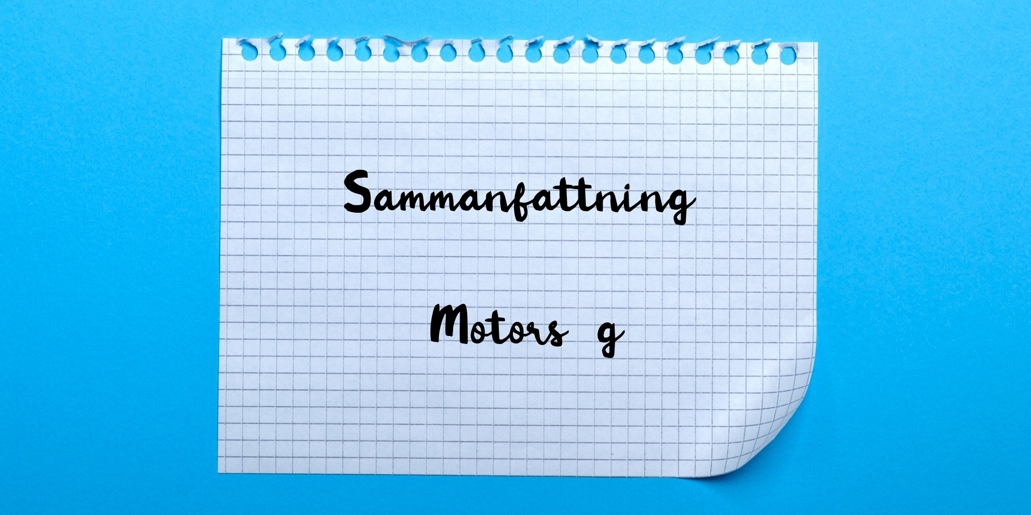 Sammanfattning av motorsåg