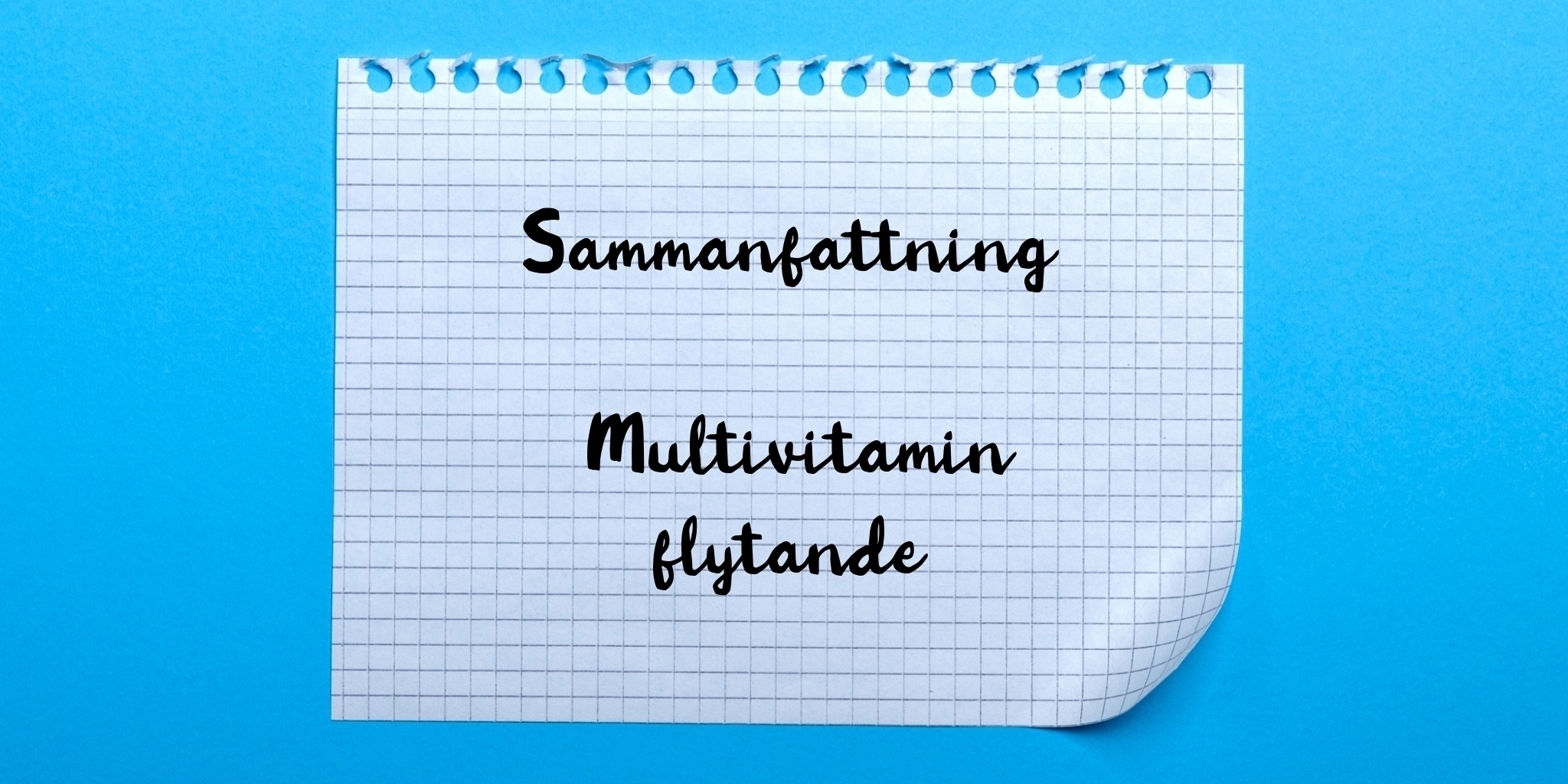 Sammanfattning av multivitamin flytande