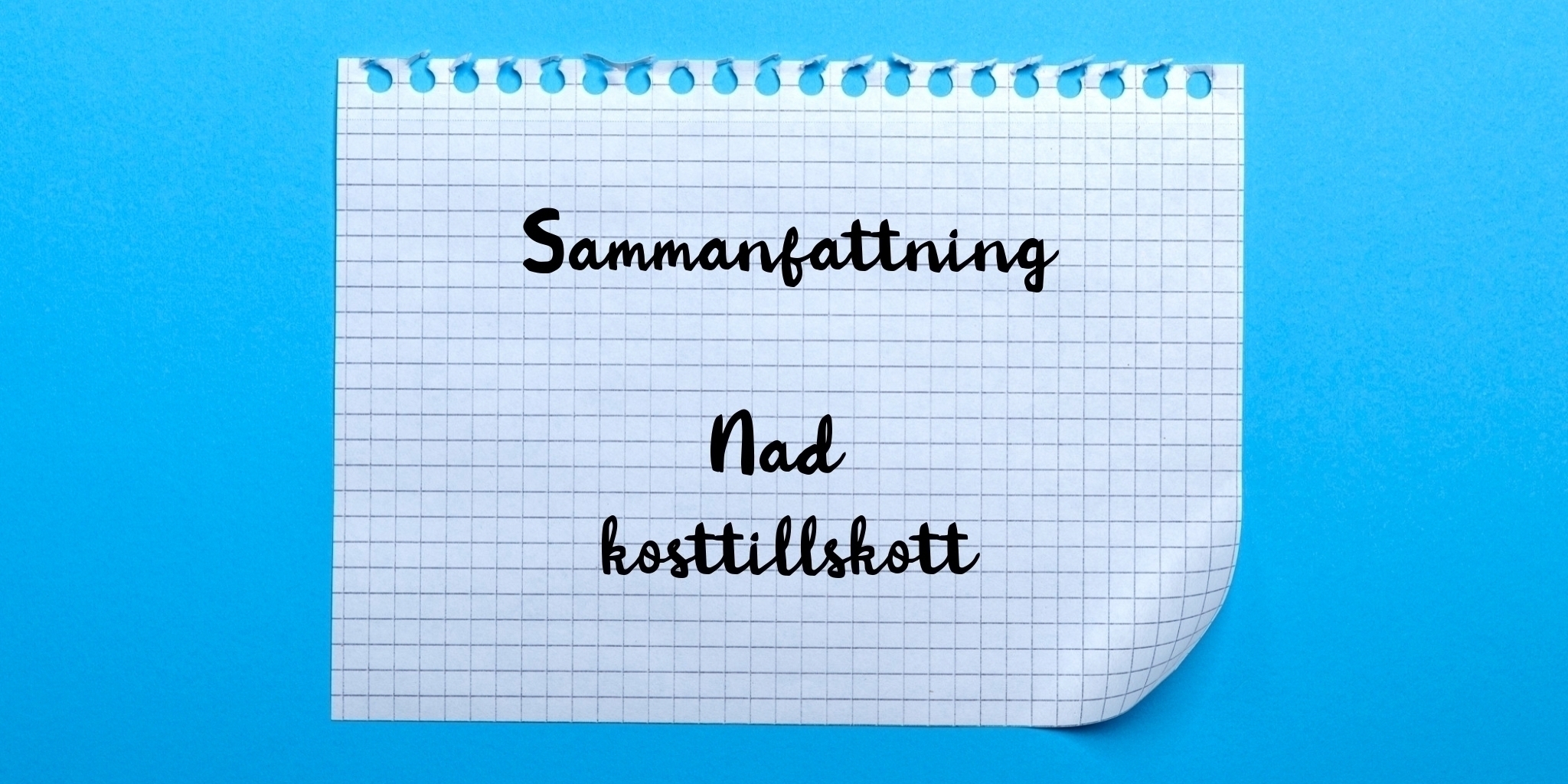 Sammanfattning av nad+ kosttillskott