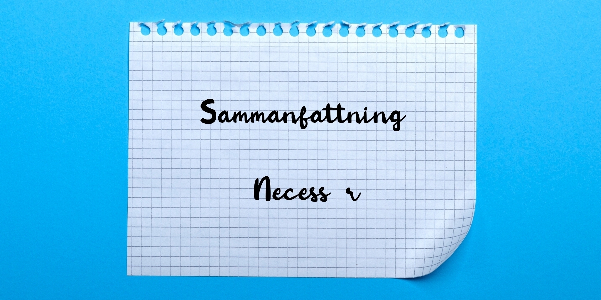 Sammanfattning av necessär