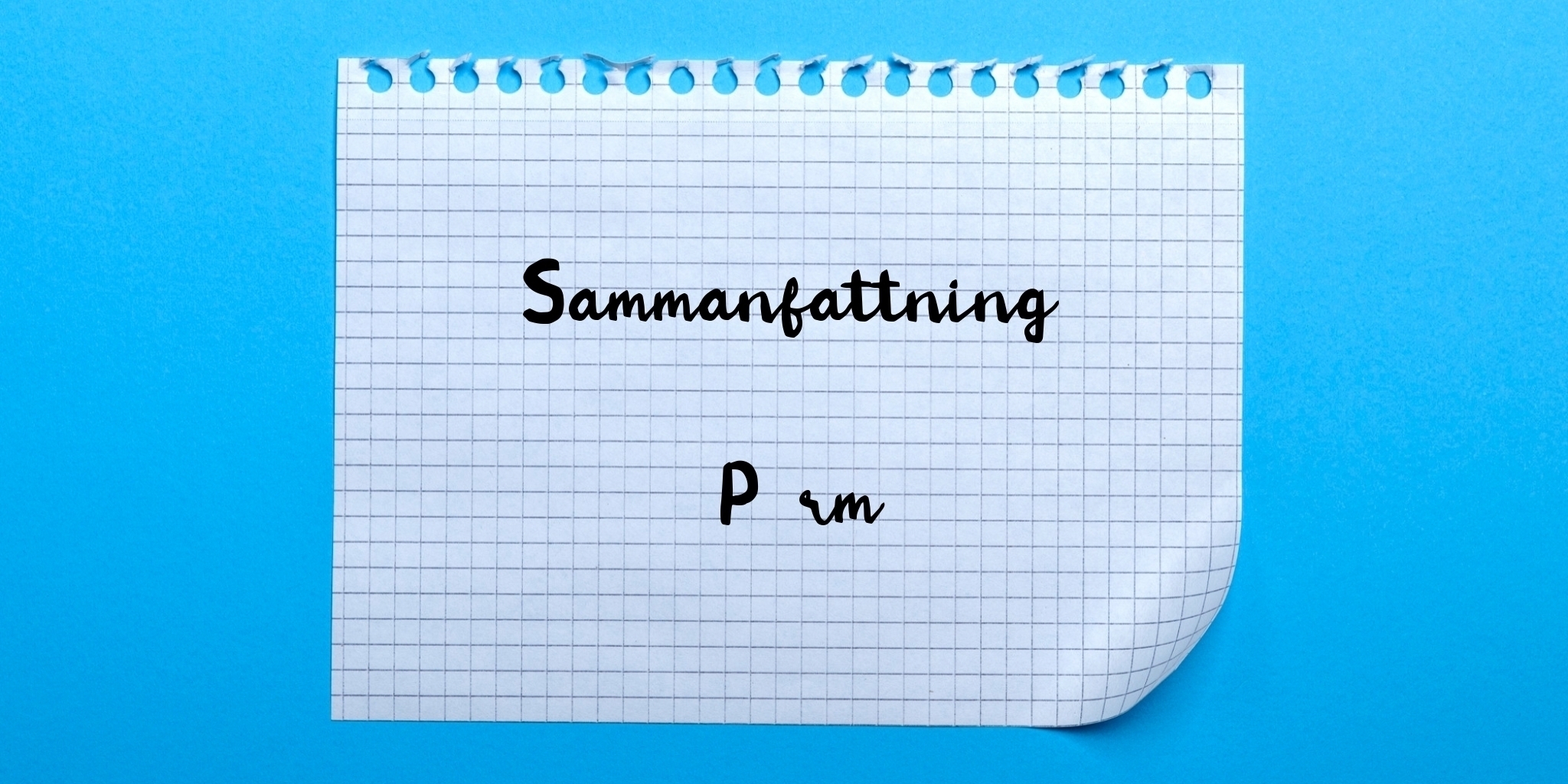 Sammanfattning av pärm
