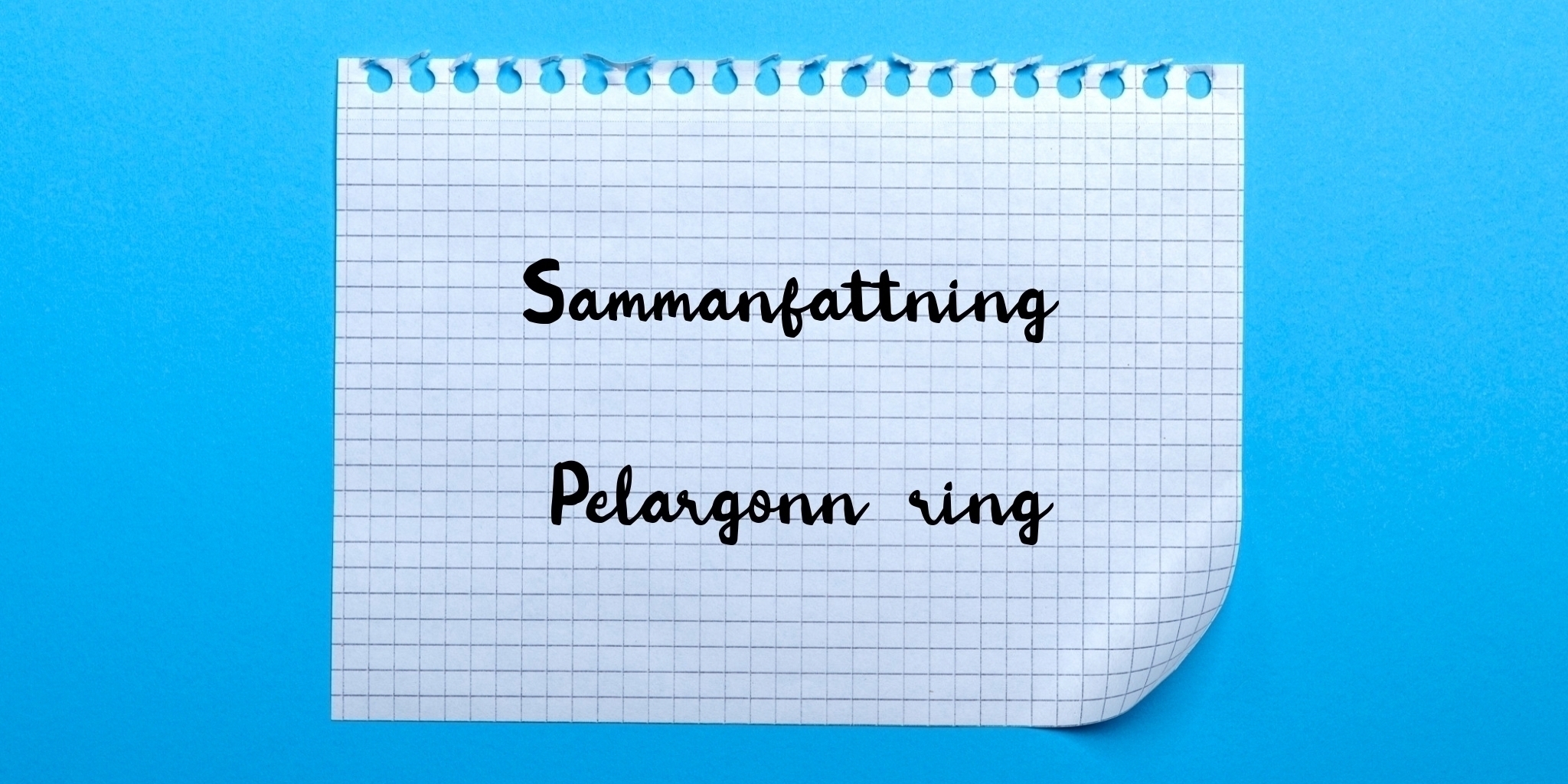Sammanfattning av pelargonnäring
