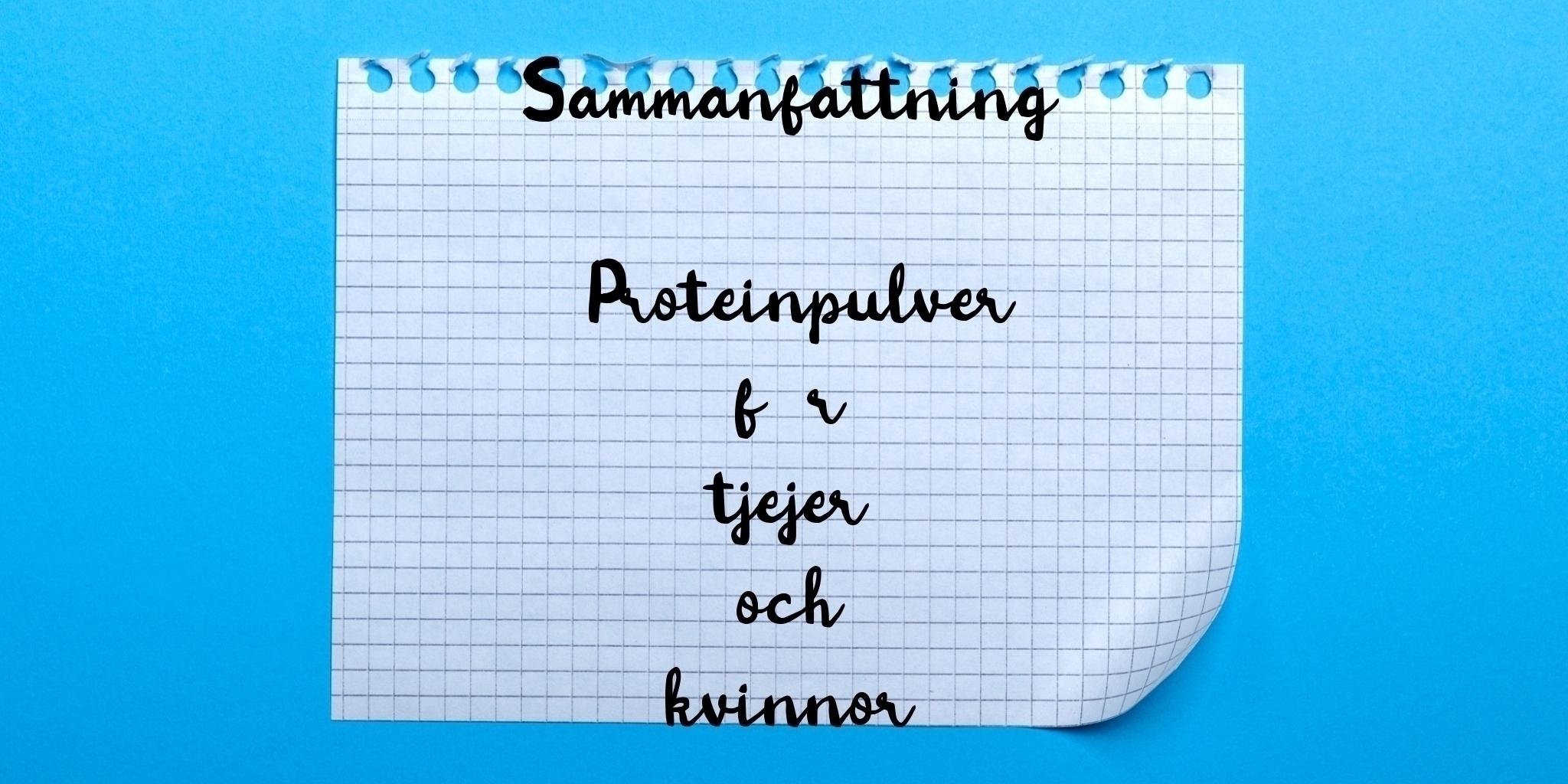 Sammanfattning av proteinpulver för tjejer och kvinnor