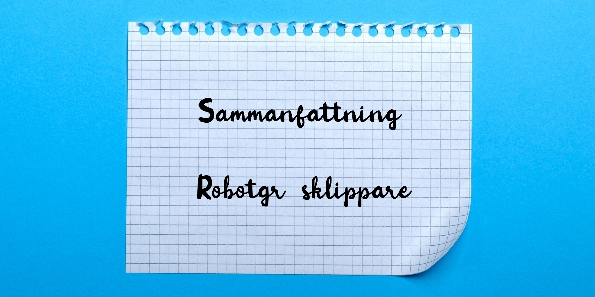 Sammanfattning av robotgräsklippare