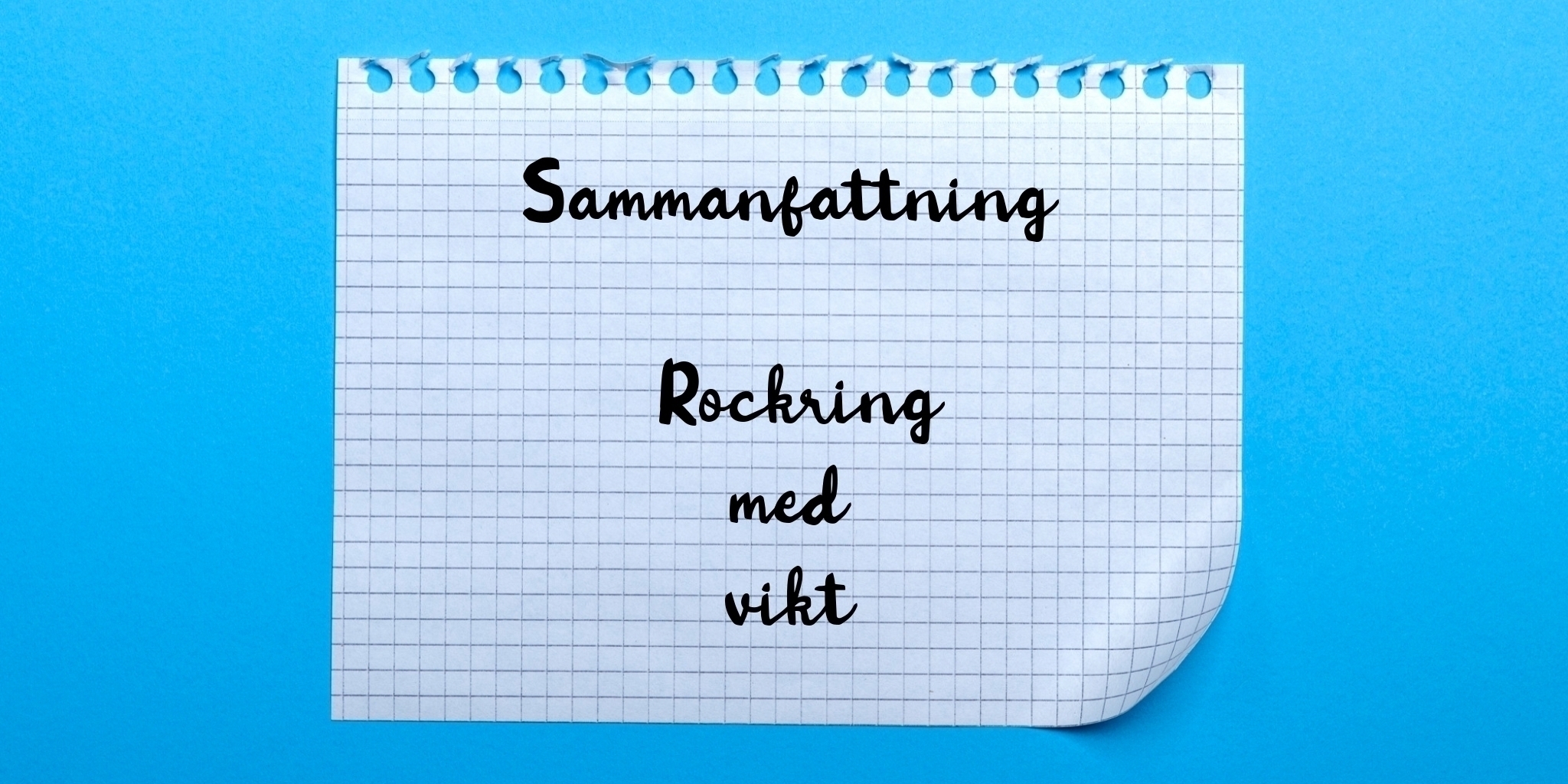 Sammanfattning av rockring med vikt