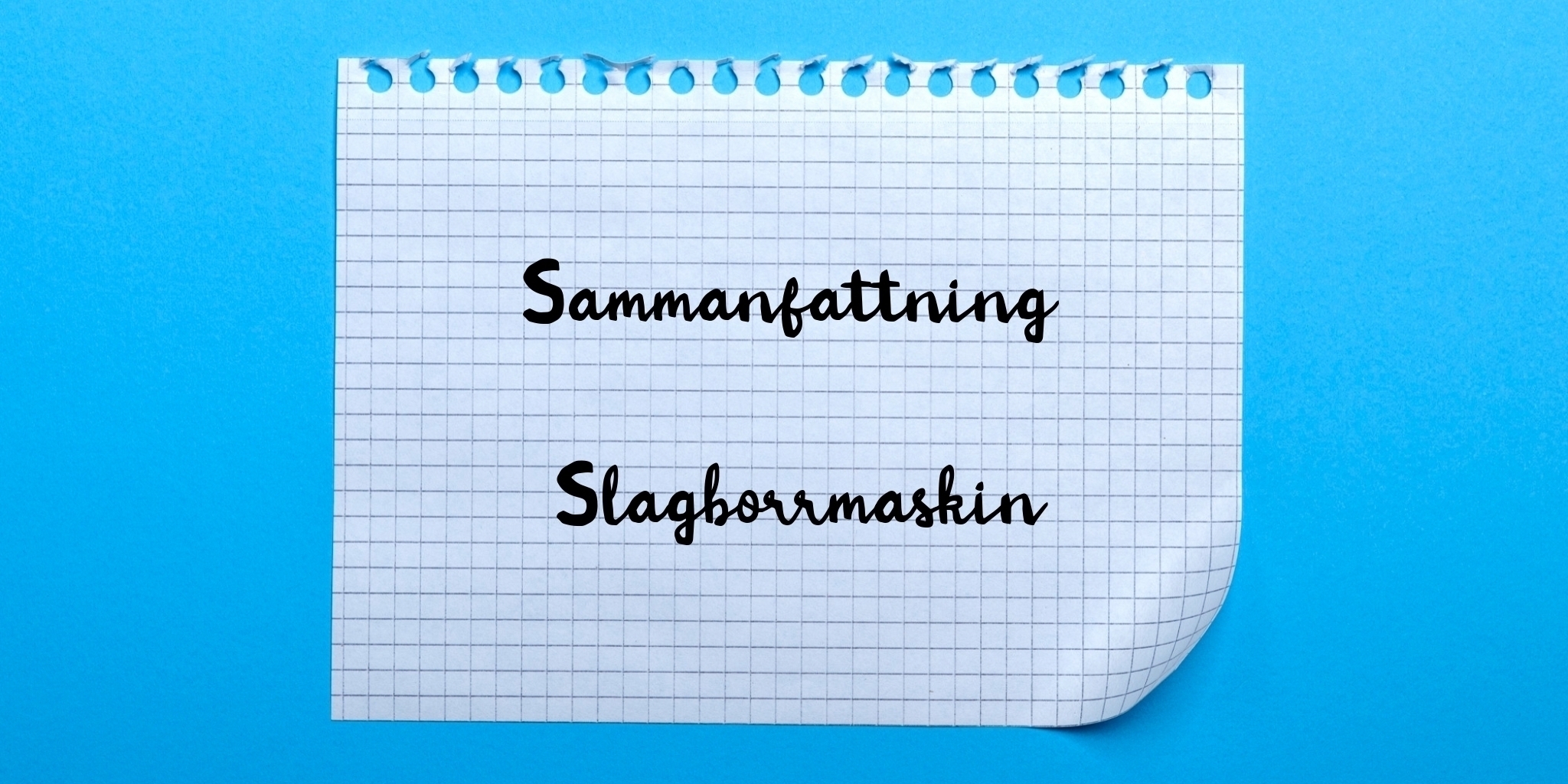 Sammanfattning av slagborrmaskin