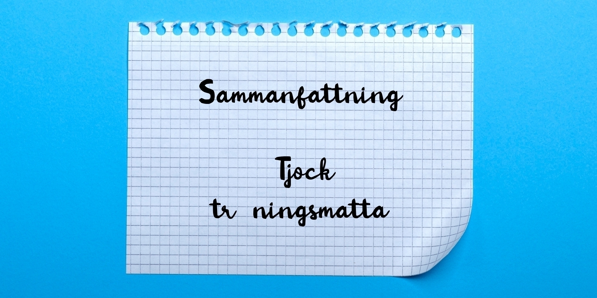 Sammanfattning av tjock träningsmatta