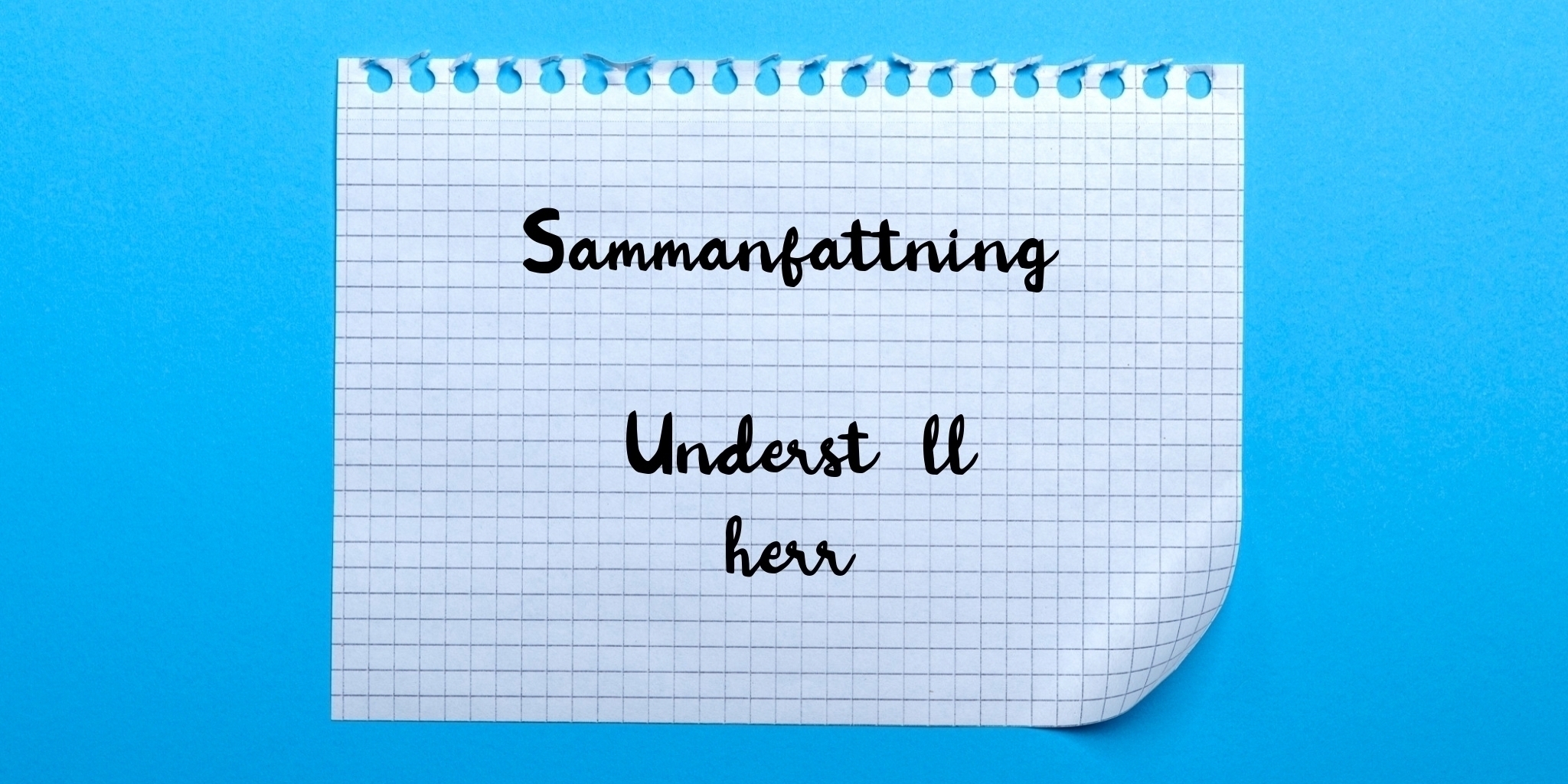 Sammanfattning av underställ herr