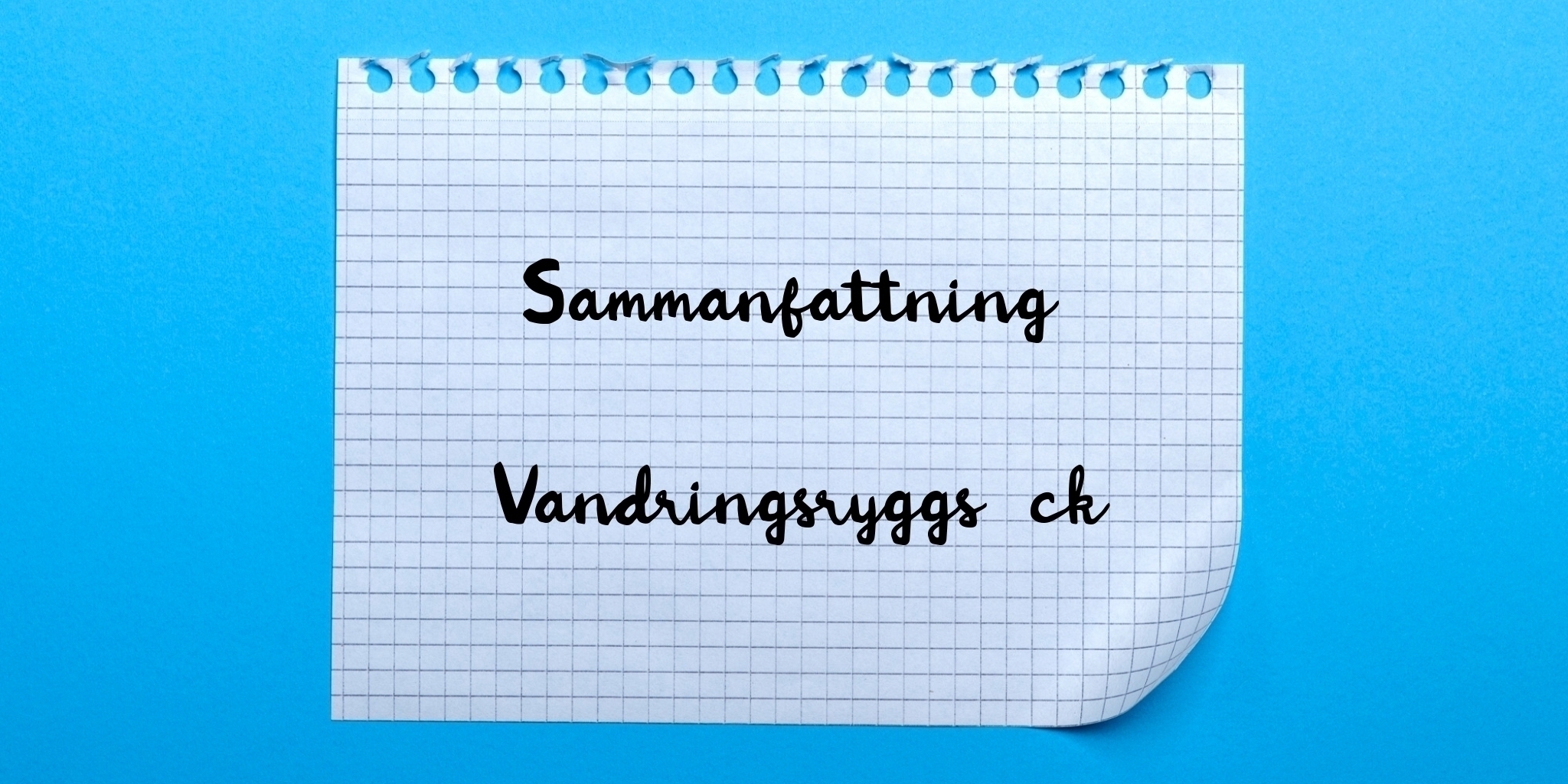 Sammanfattning av vandringsryggsäck