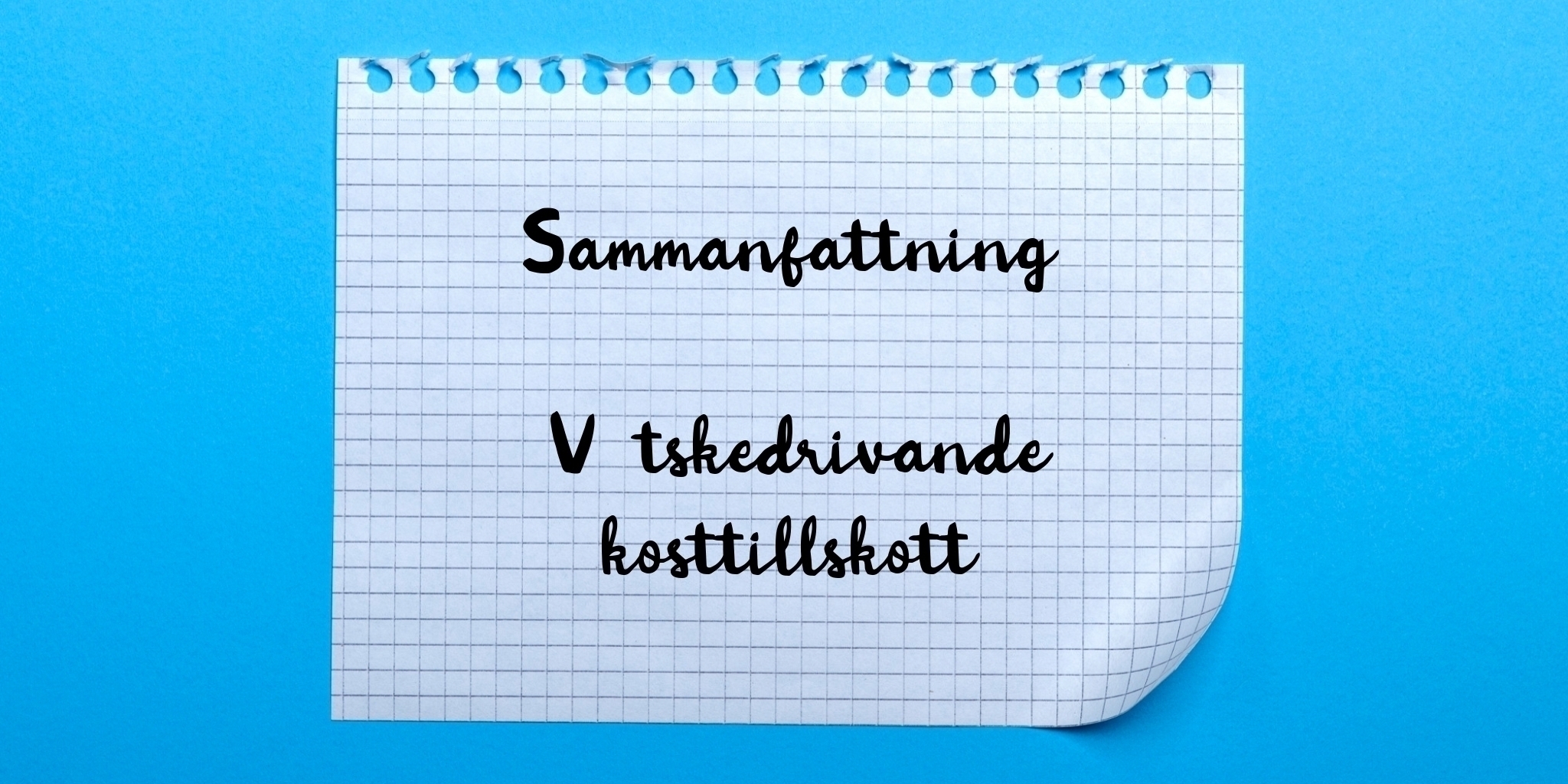 Sammanfattning av vätskedrivande kosttillskott