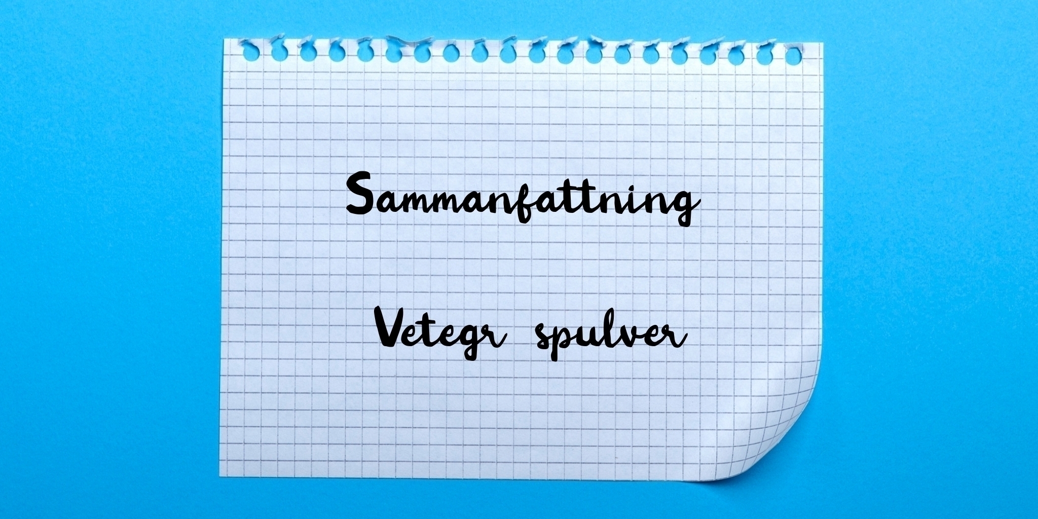 Sammanfattning av vetegräspulver