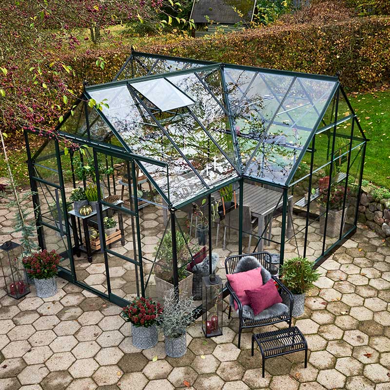 Garden Room 12,9 kvm, grön