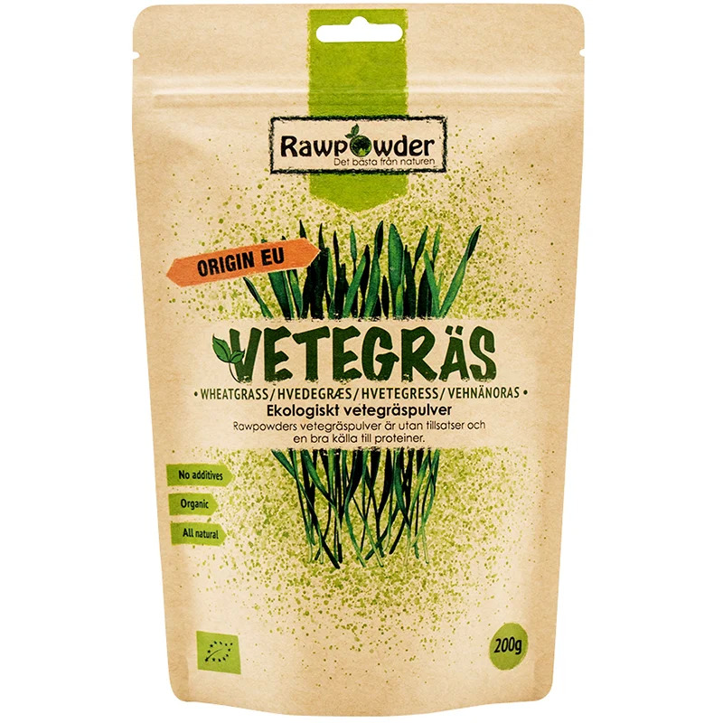 Rawpowder Vetegräspulver 200 g