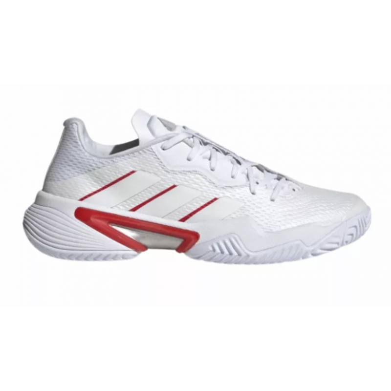  Adidas Barricade Women Cloud White/Silver Metallic/Grey Two