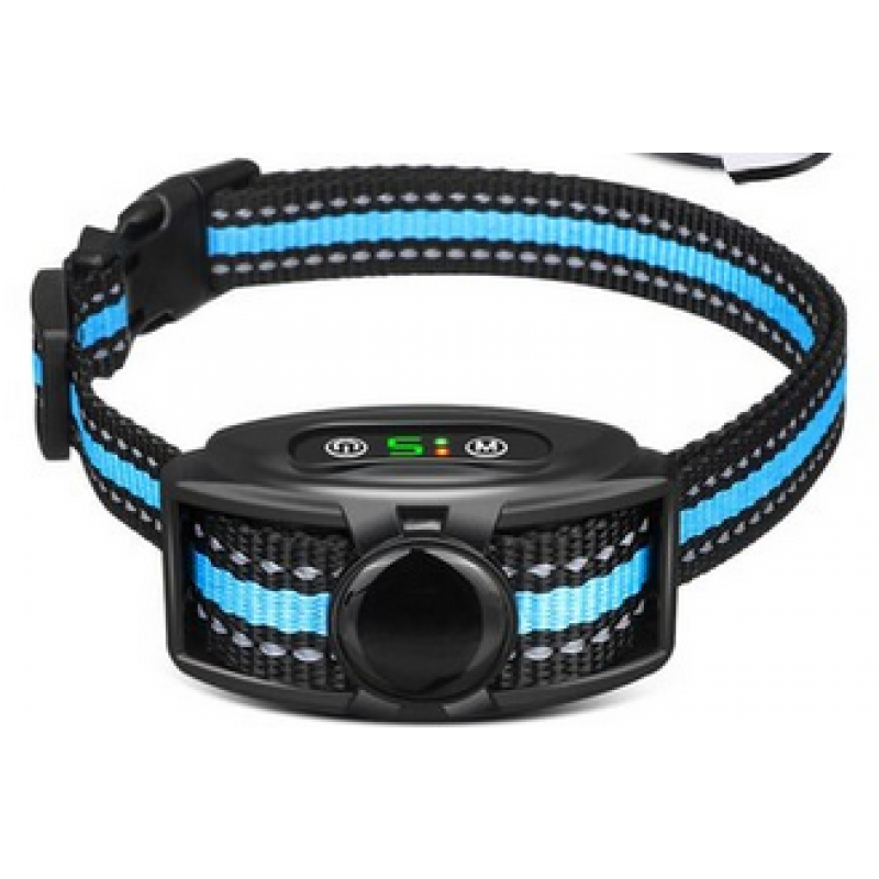 Anti Bark krage, IPX7 uppladdningsbar vattentät hundträningshalsband