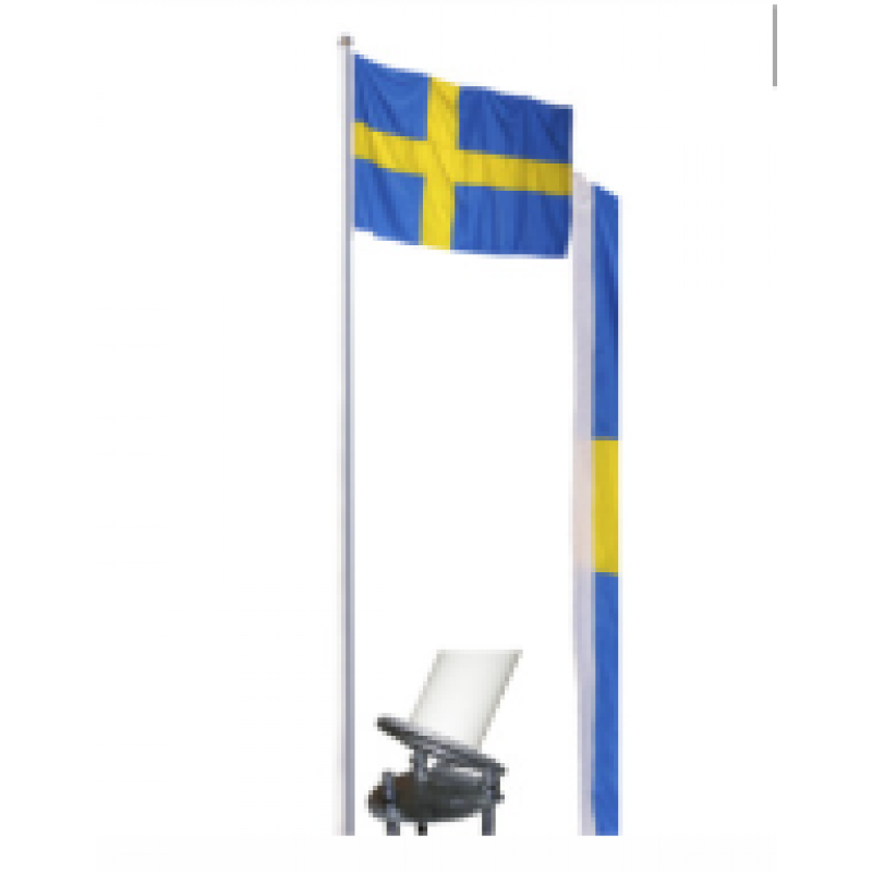 Flaggstång Nordic med Markfäste